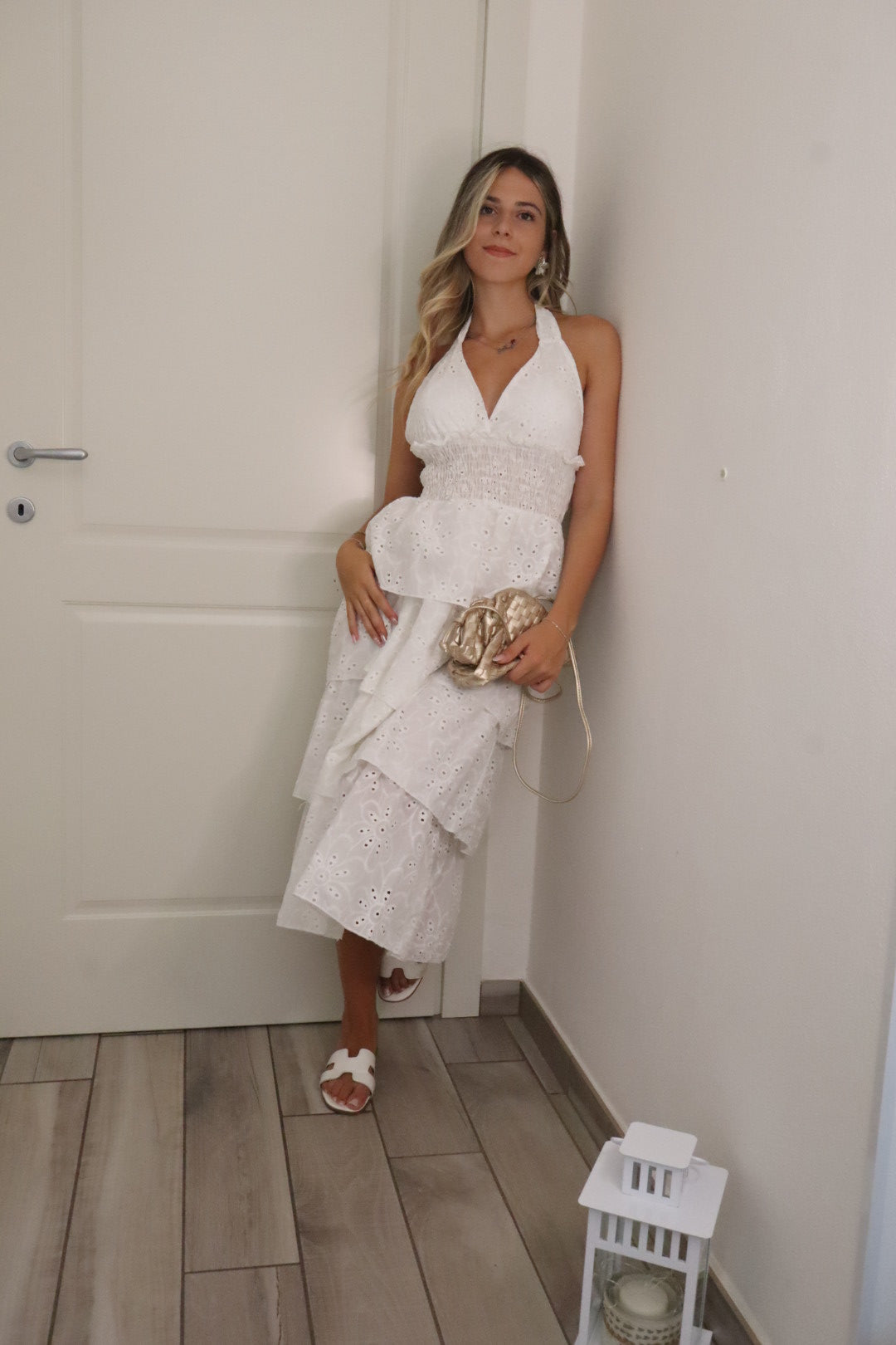 Maxi dress sangallo scollo V 2.0