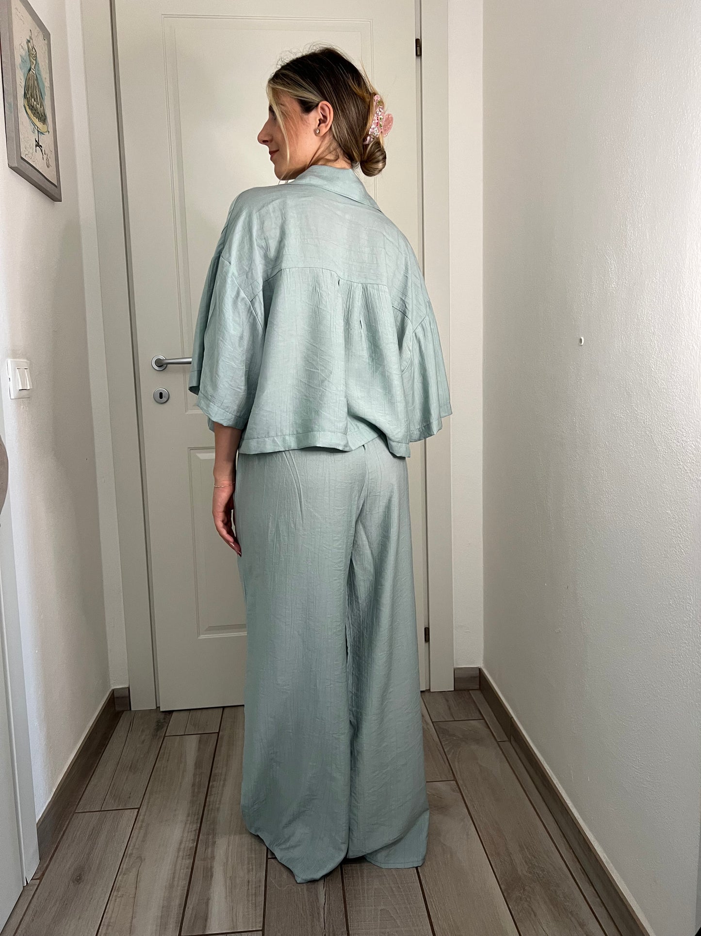 Pantalone simply lungo lino