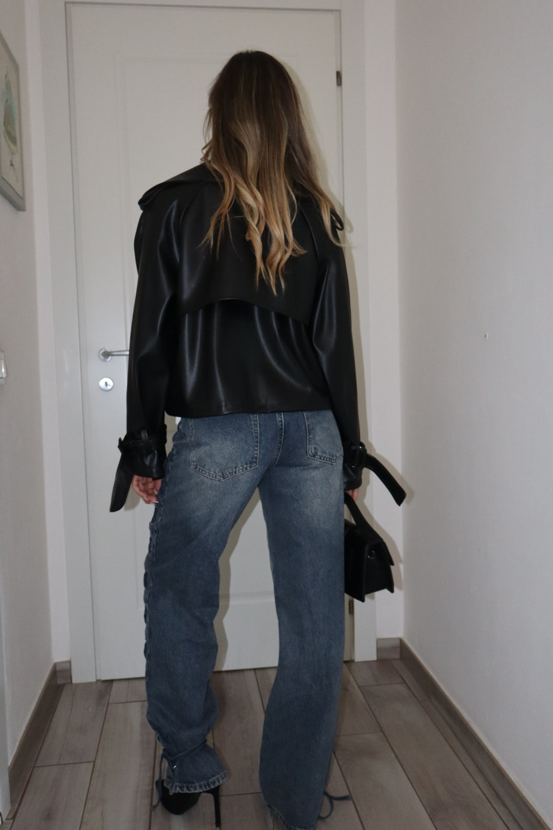 Jeans coachella con lacci