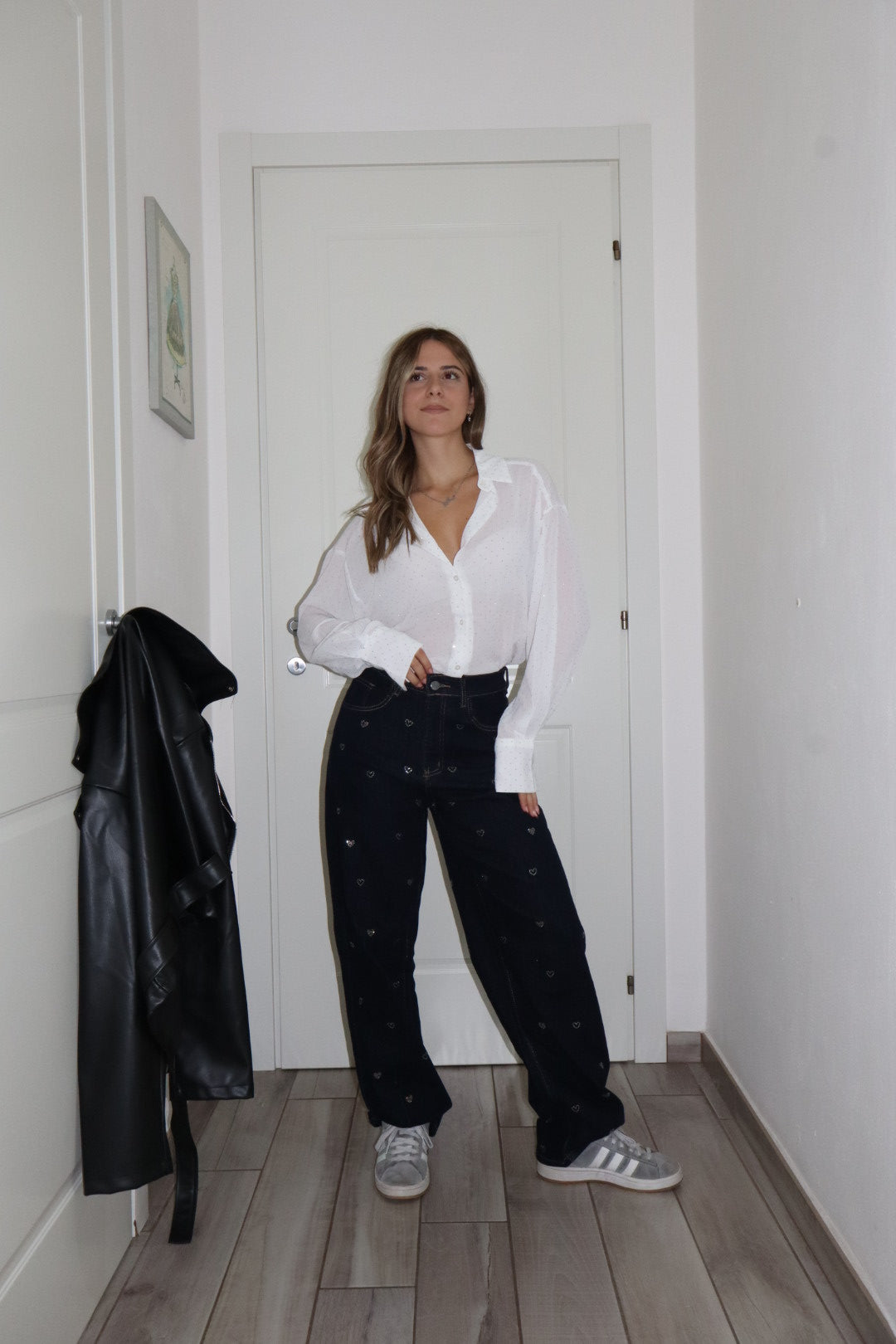 Jeans cuoricini crystal denim