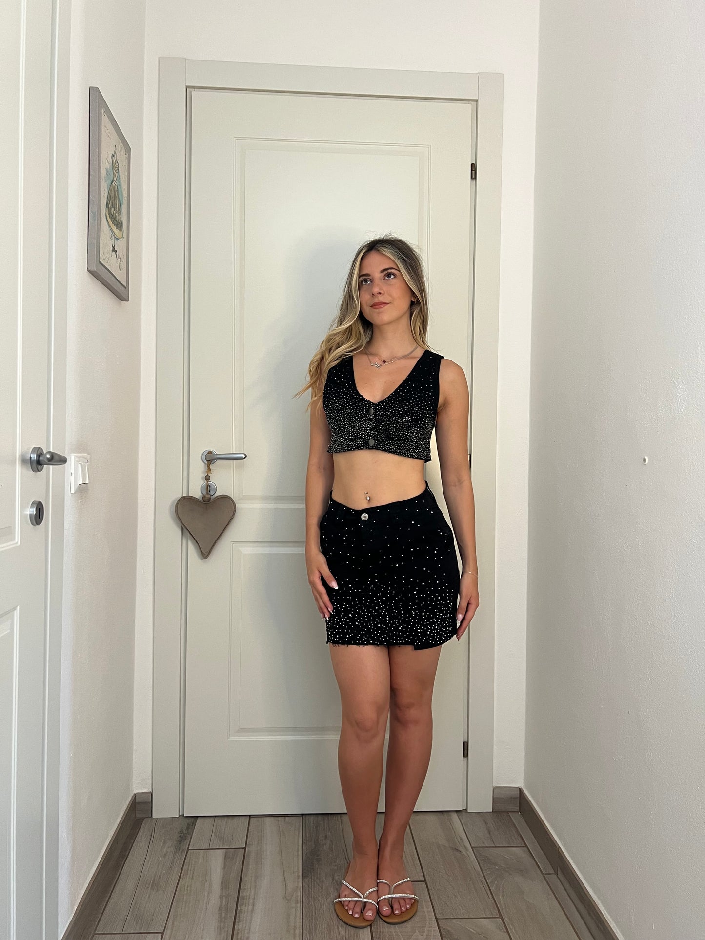 Top crystal nero