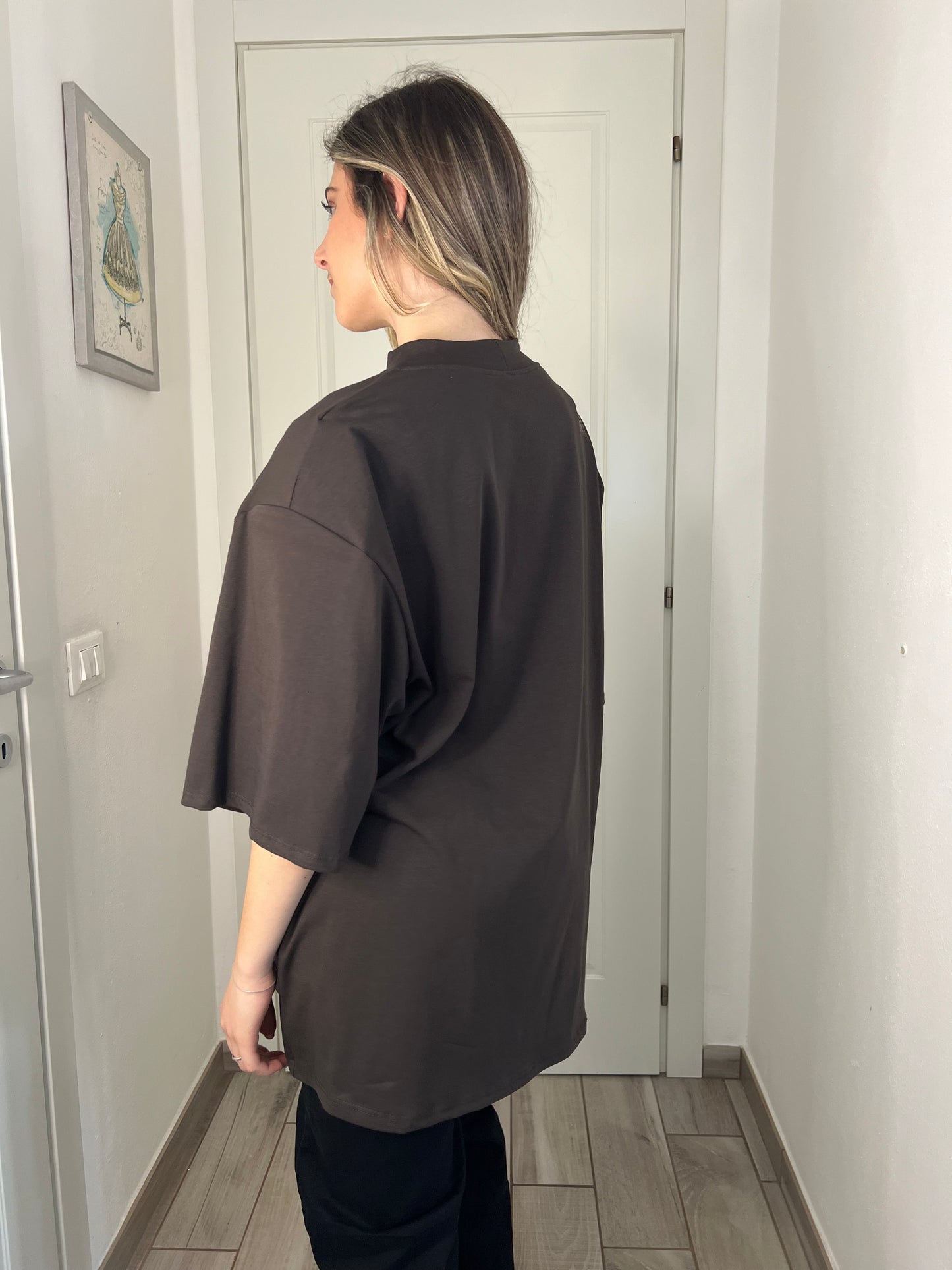 T-shirt baguette Brown