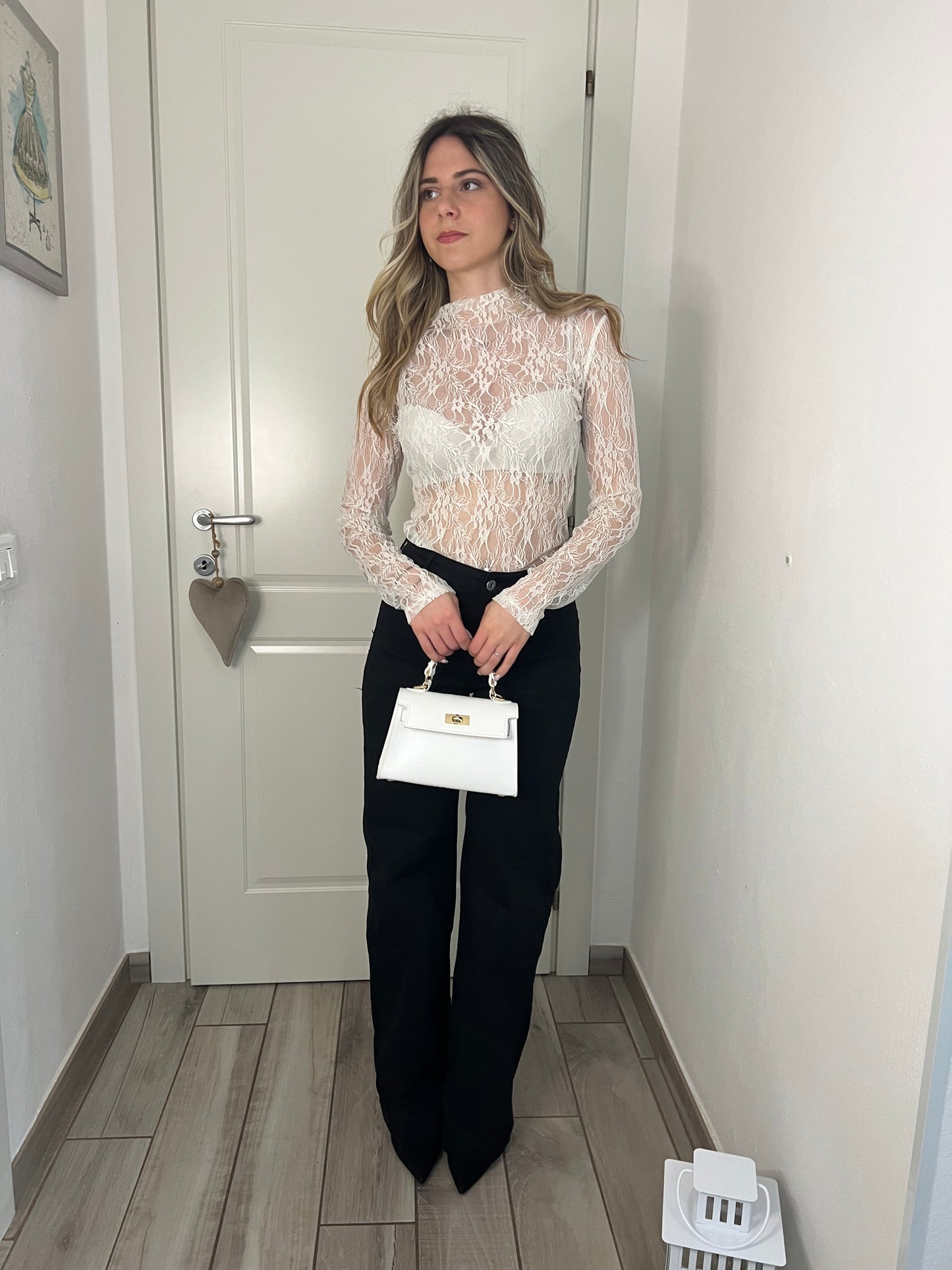 Body pizzo bianca