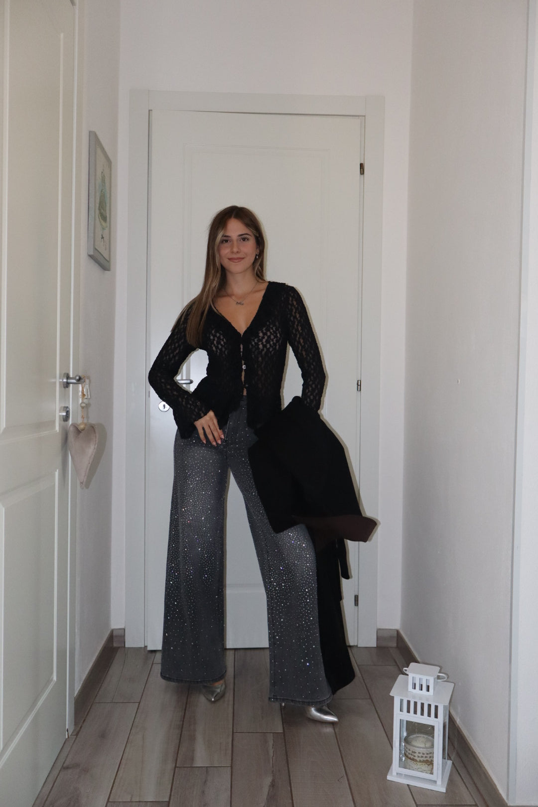 Top velvet traforata