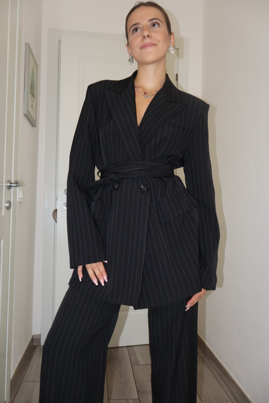 Tailleur gessato bordó,nero,grigio,tortora
