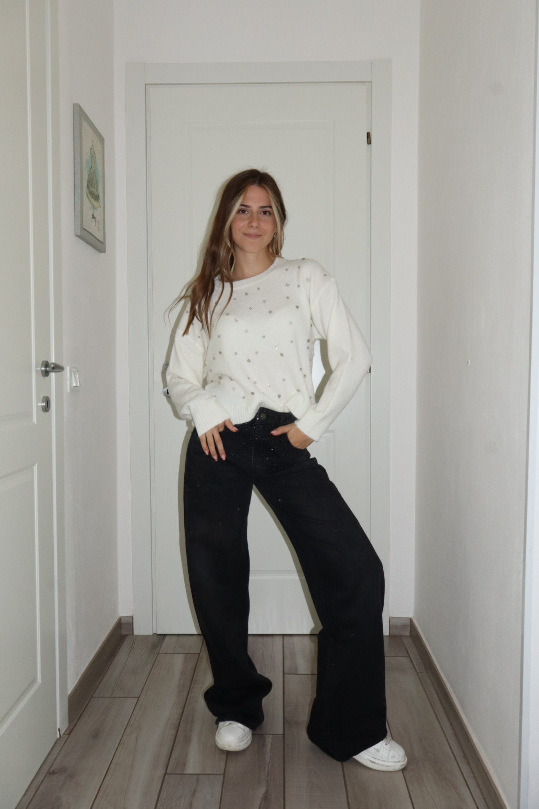 Maglioncino strass Ilary