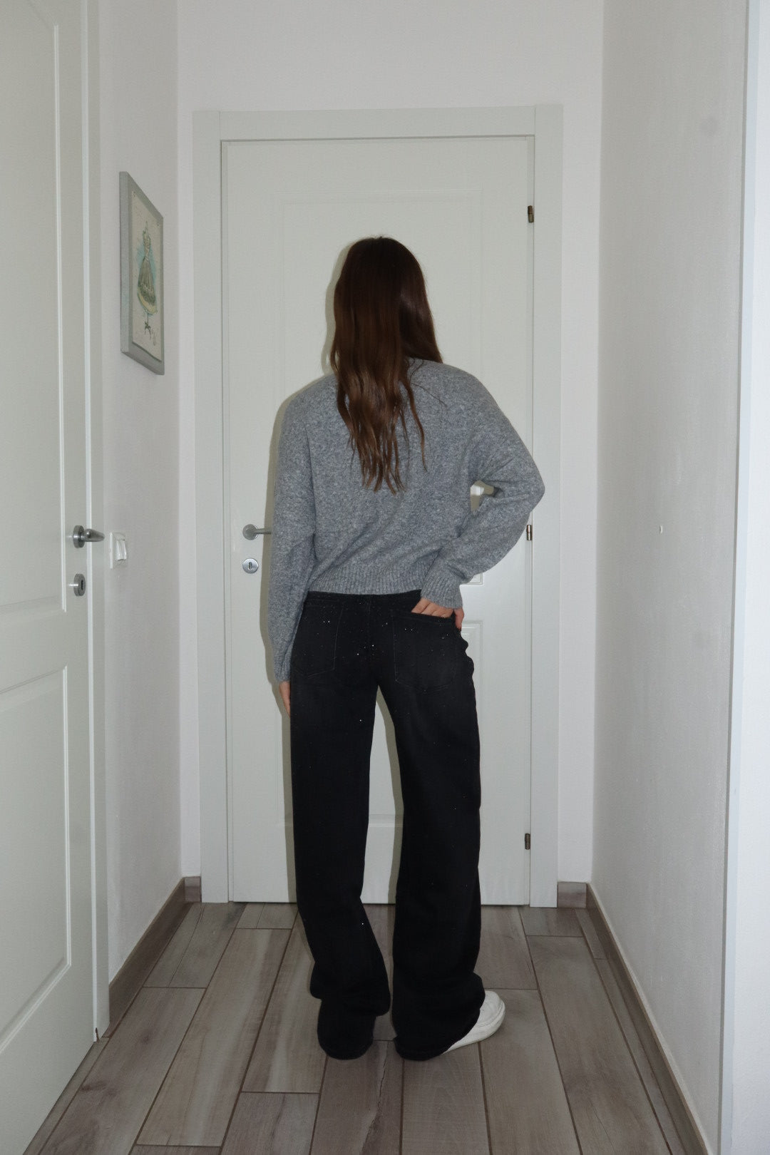 Jeans pioggia Shine black