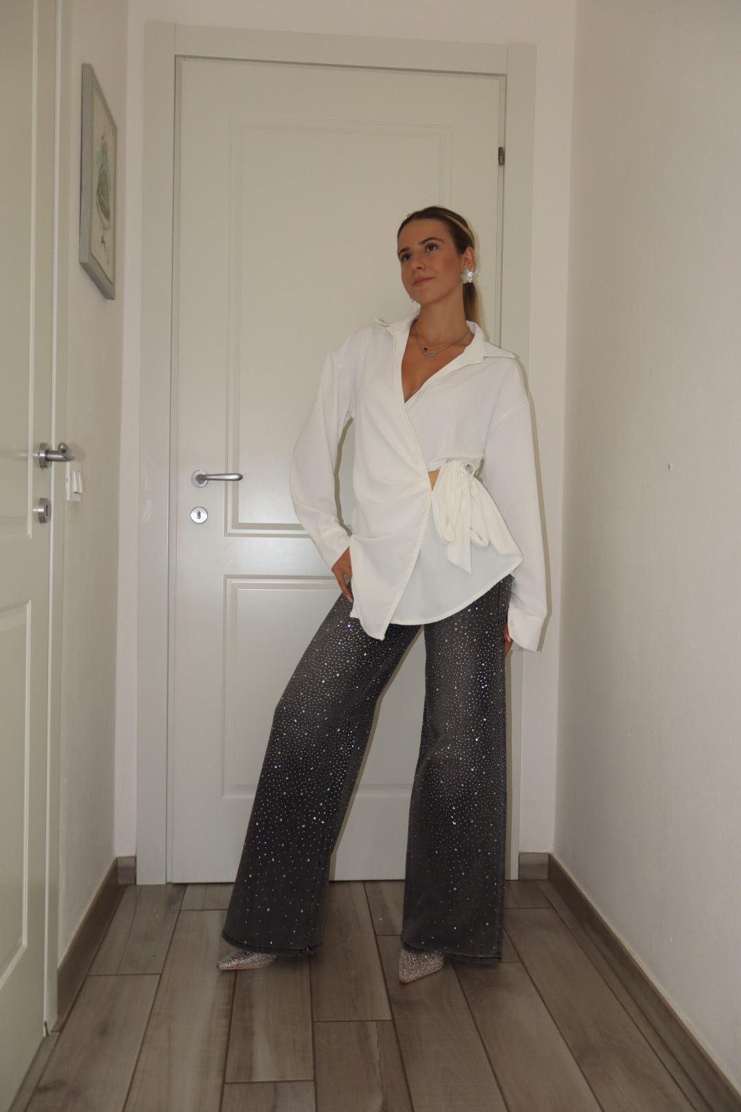 Camicia portafoglio bordó,nero,bianco