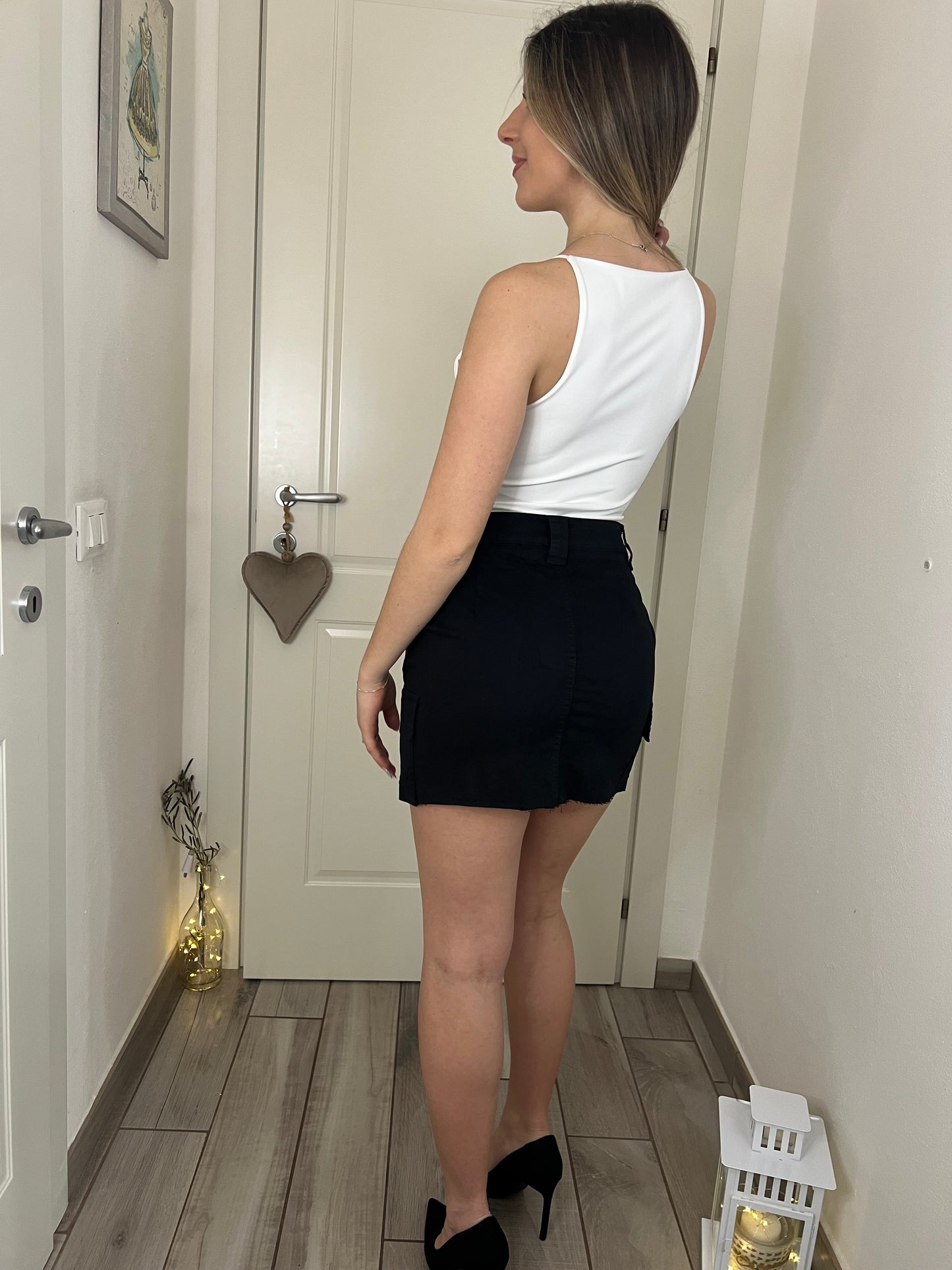 Top bianco modellante