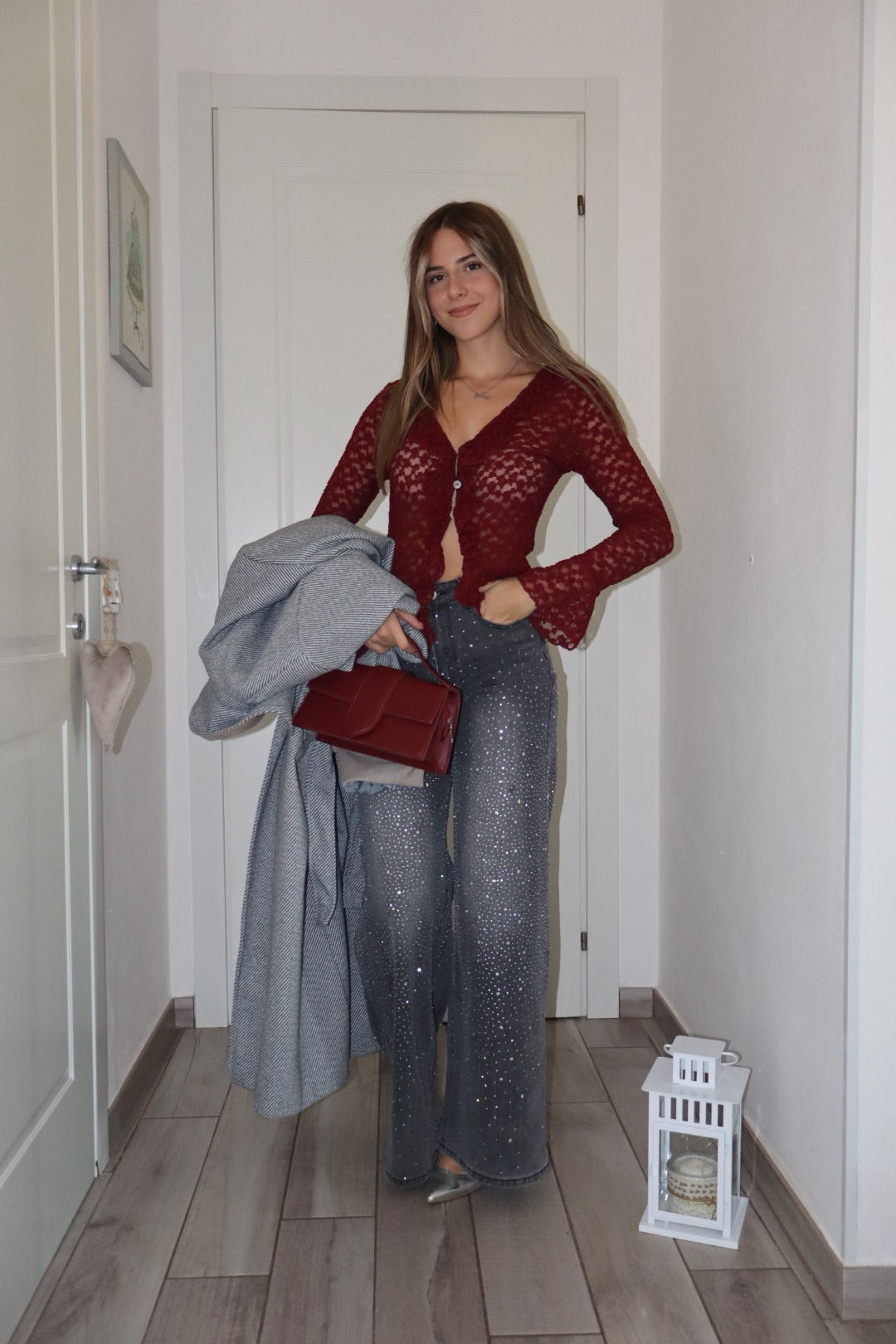 Top velvet traforata