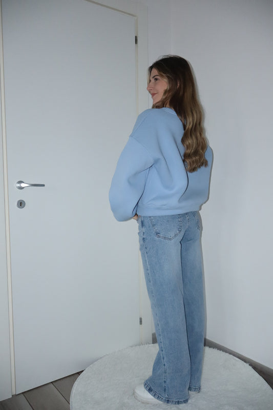 Felpa coquette azzurra,rosa,grigia,marrone