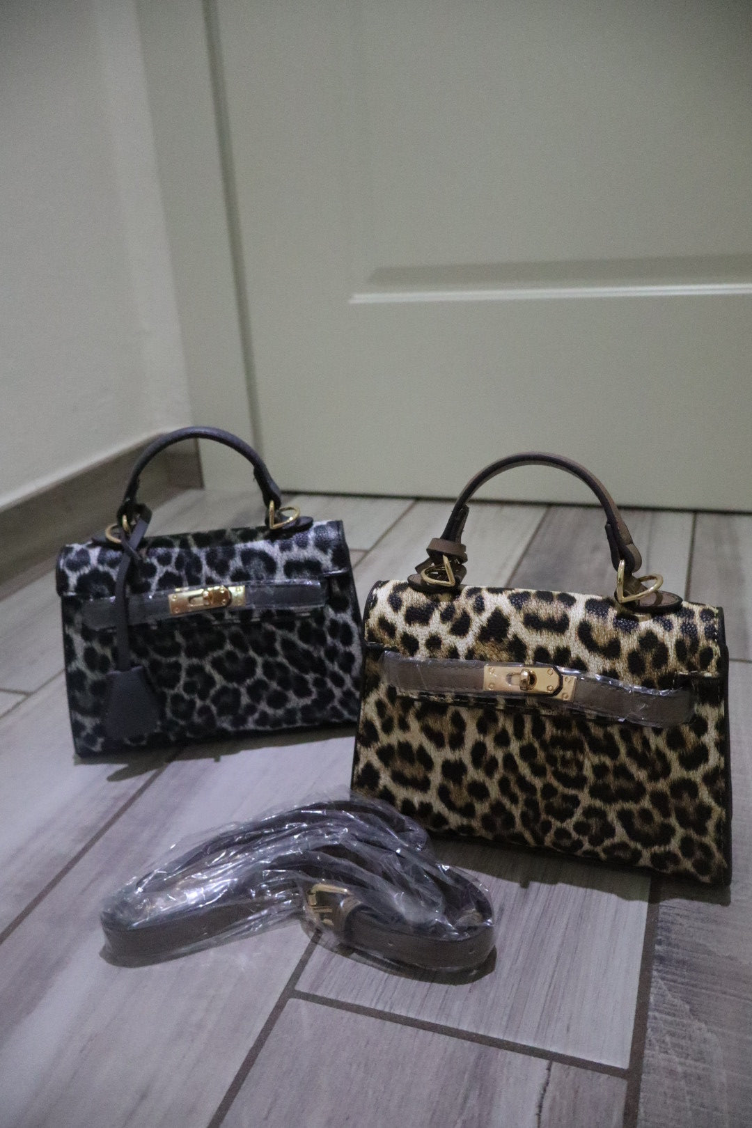 Borsa piccola herm maculata con tracolla