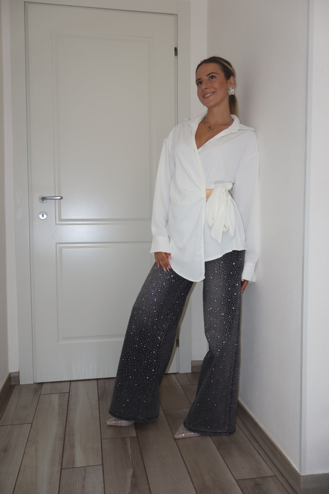 Camicia portafoglio bordó,nero,bianco