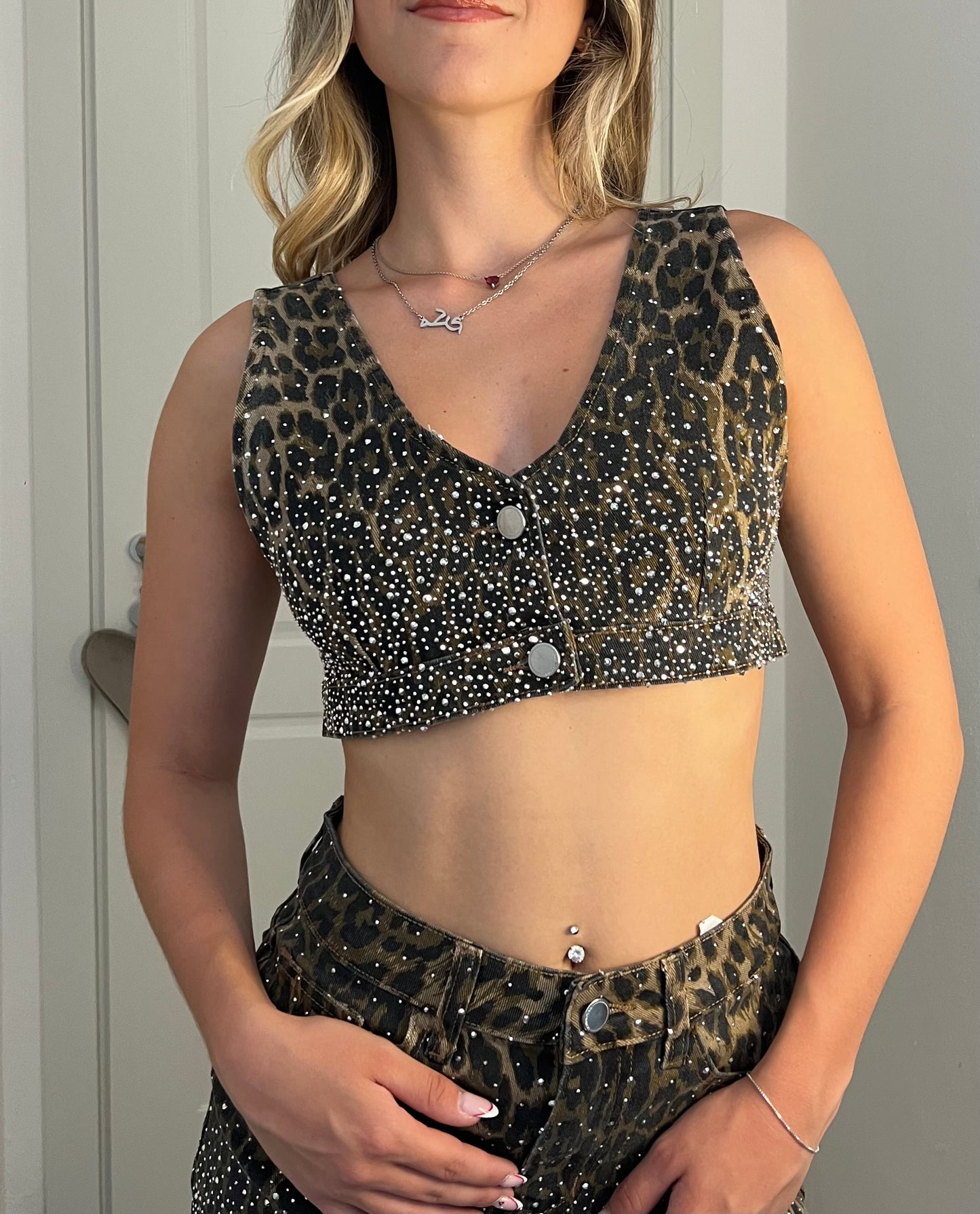 Top crystal leopardato