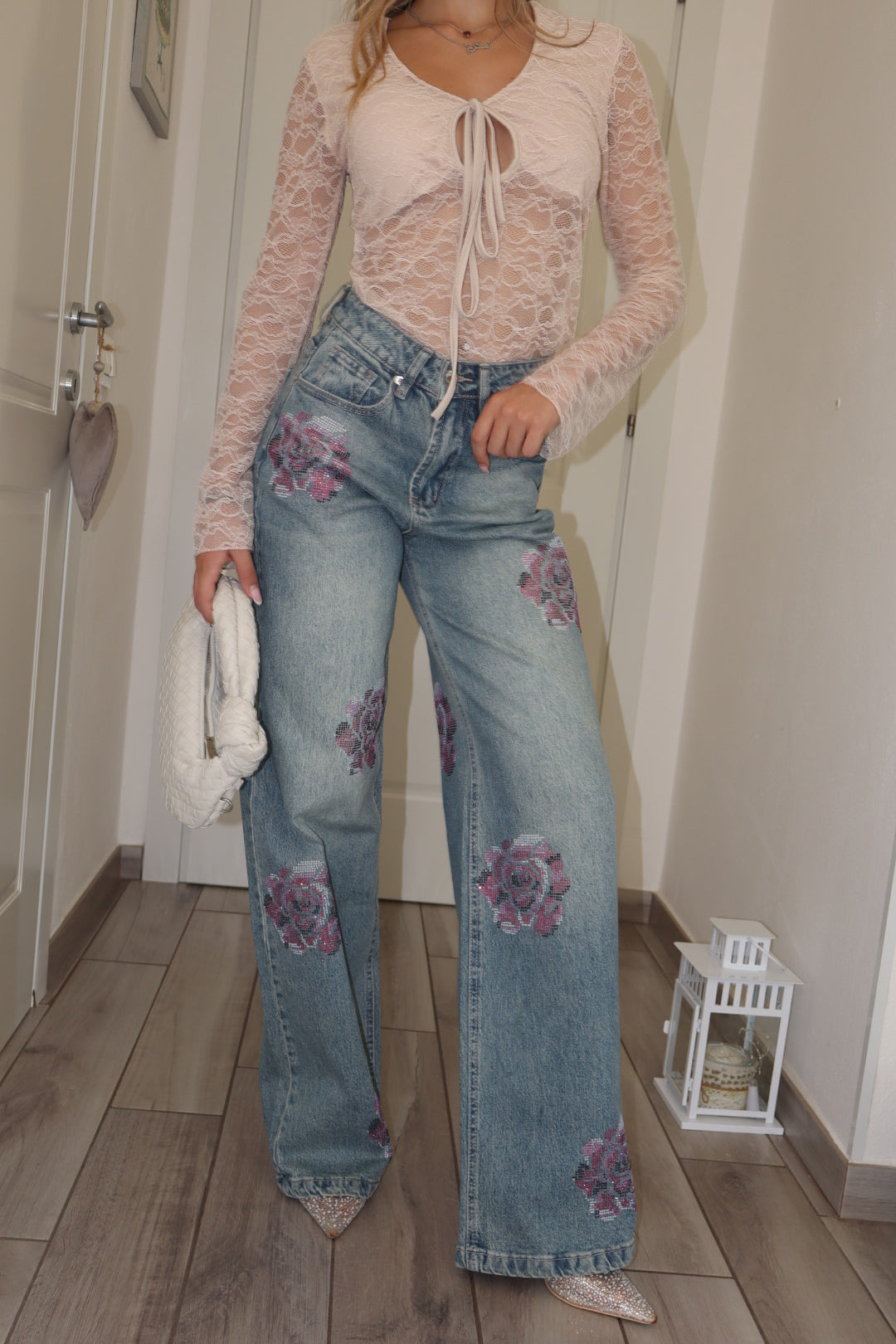 Jeans rosè Shine
