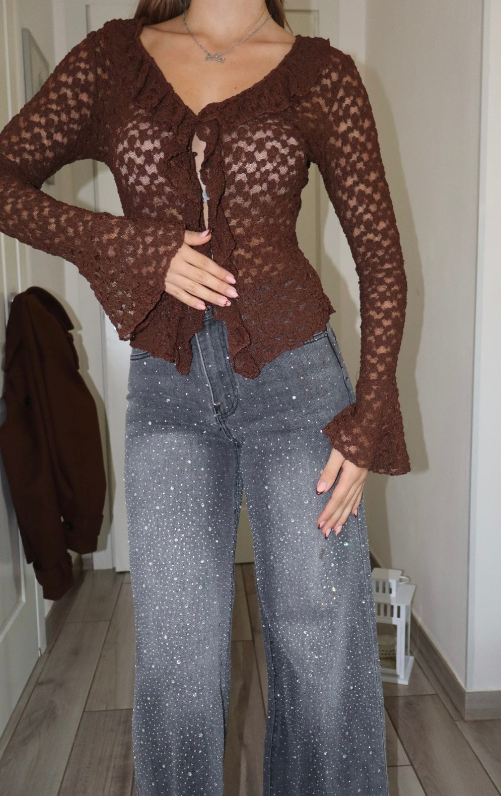 Top velvet traforata