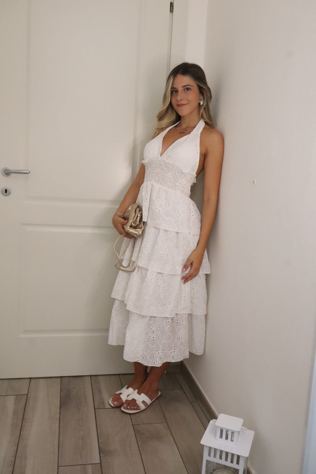 Maxi dress sangallo scollo V 2.0
