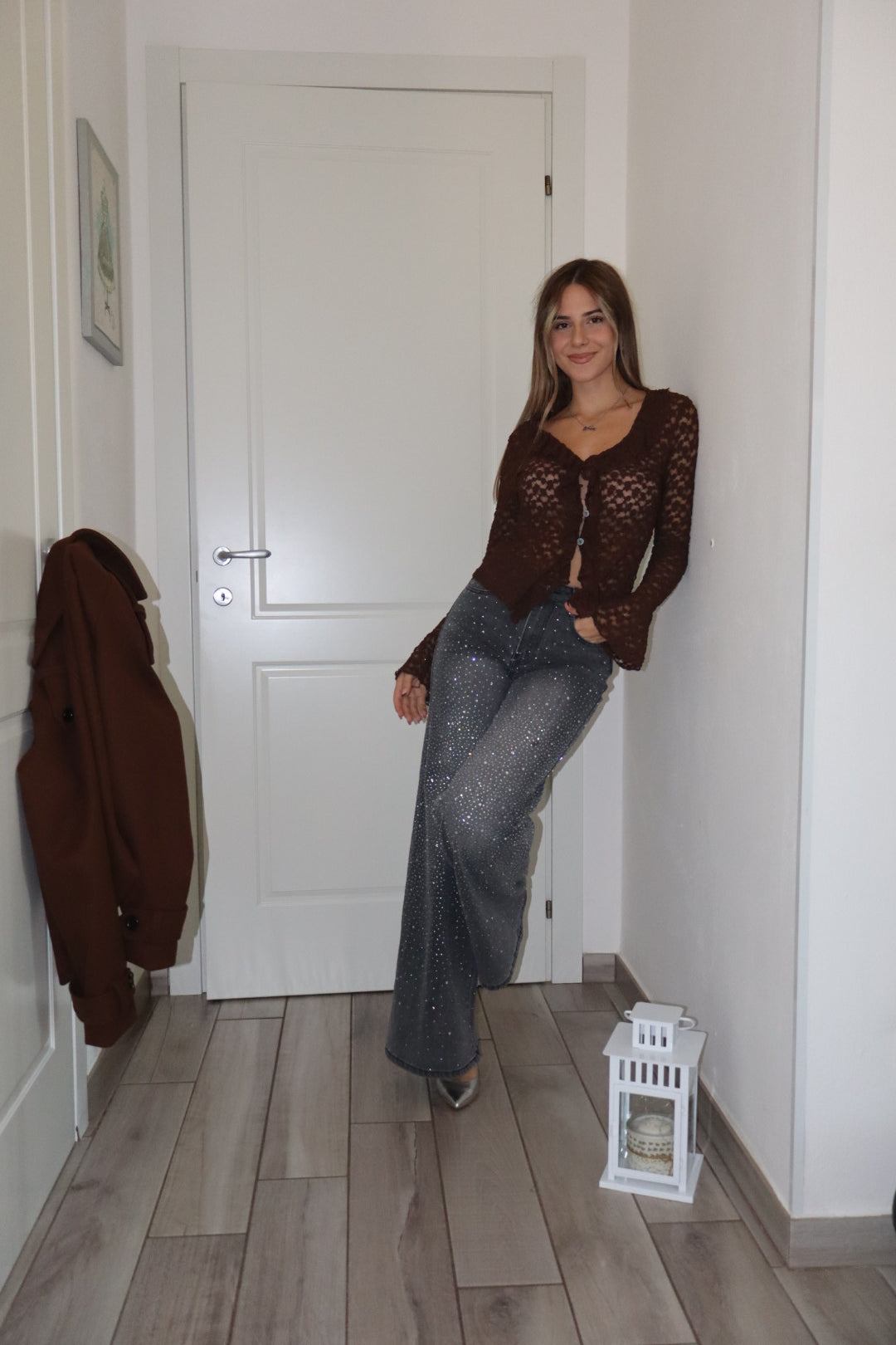 Top velvet traforata
