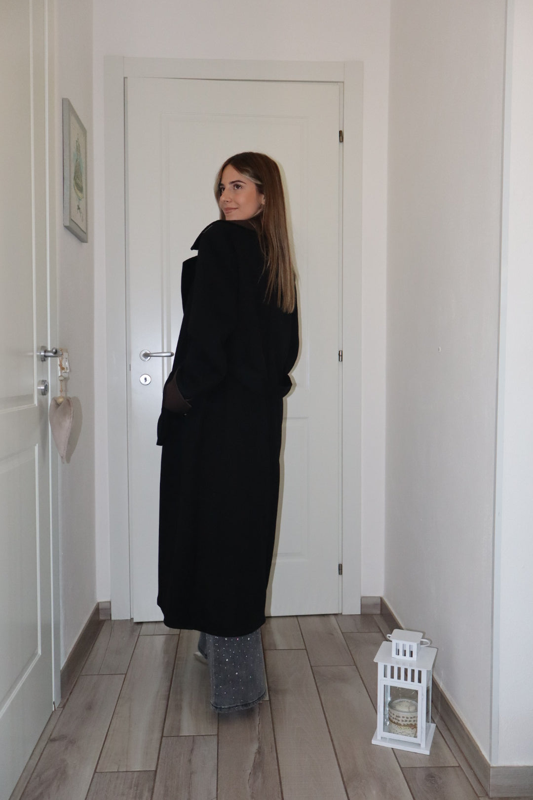 Cappotto in tweed lana