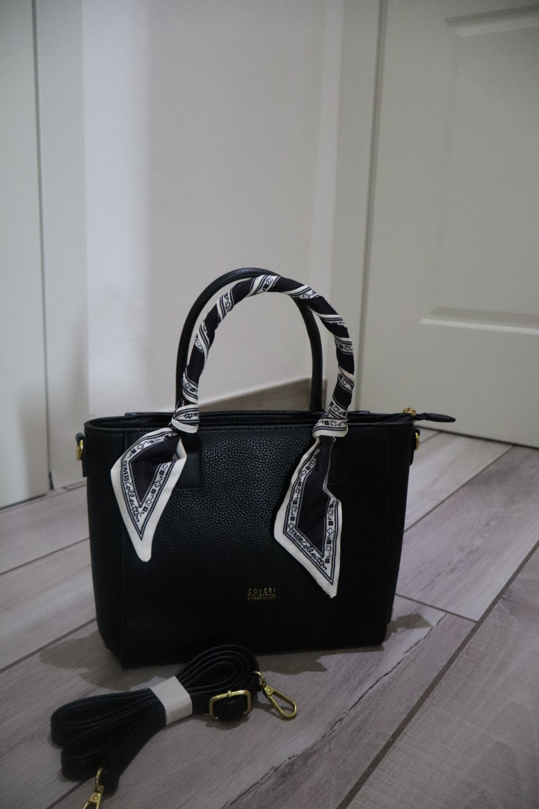 Borsa media foulard con tracolla