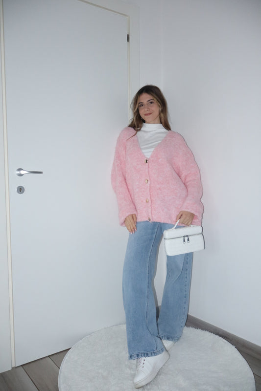 Cardigan mirabel tortora,rosa,rosso,nero,grigio