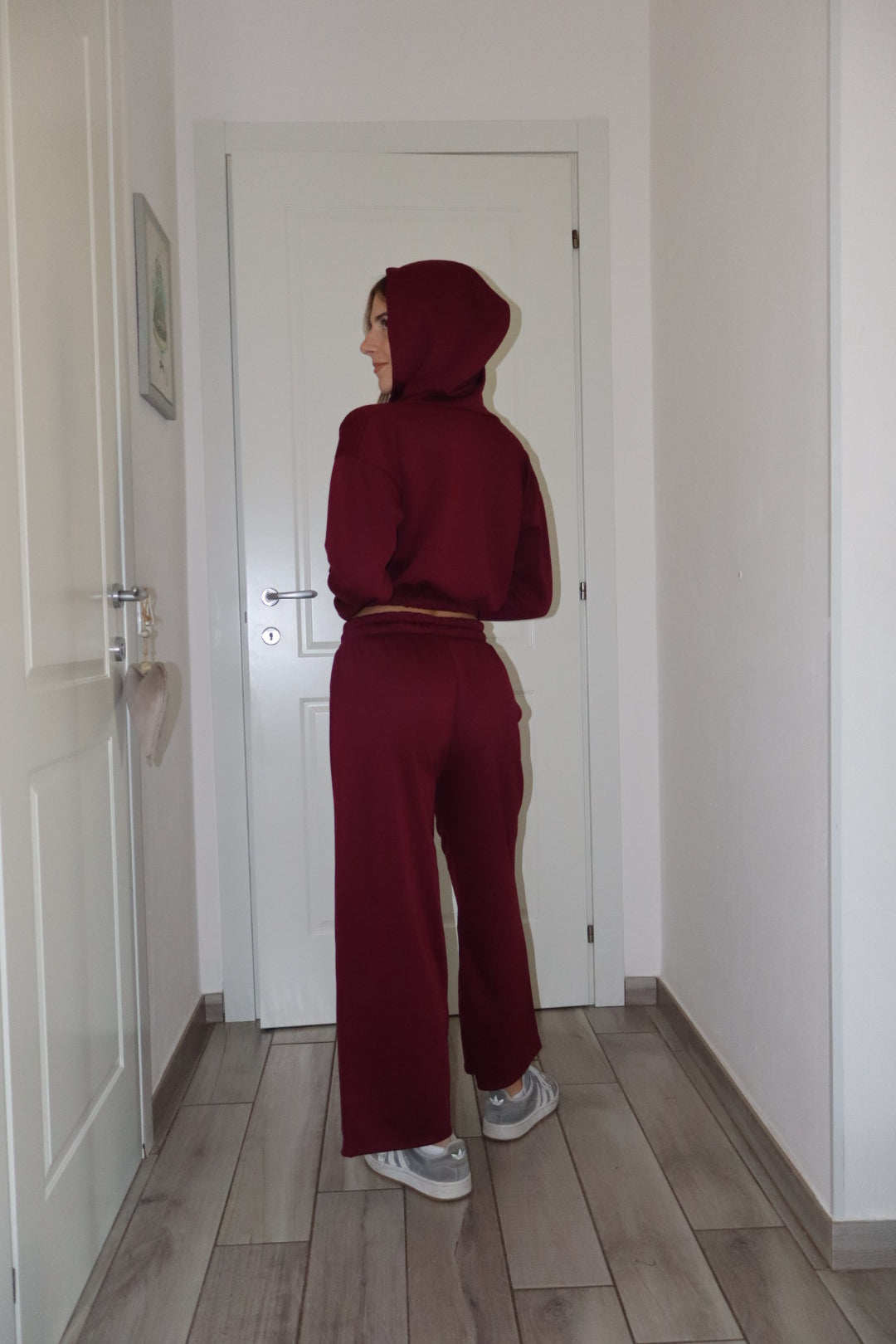 Coord Tuta crop con zip Romina (vari colori)