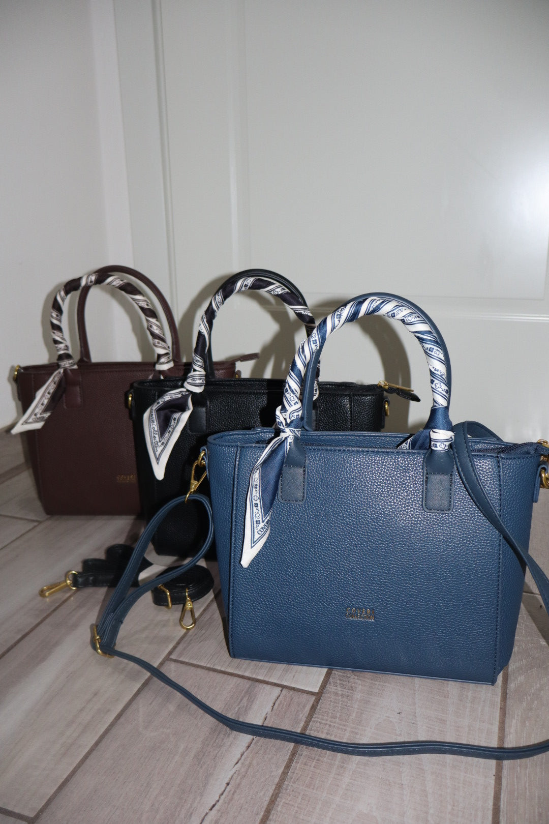Borsa media foulard con tracolla