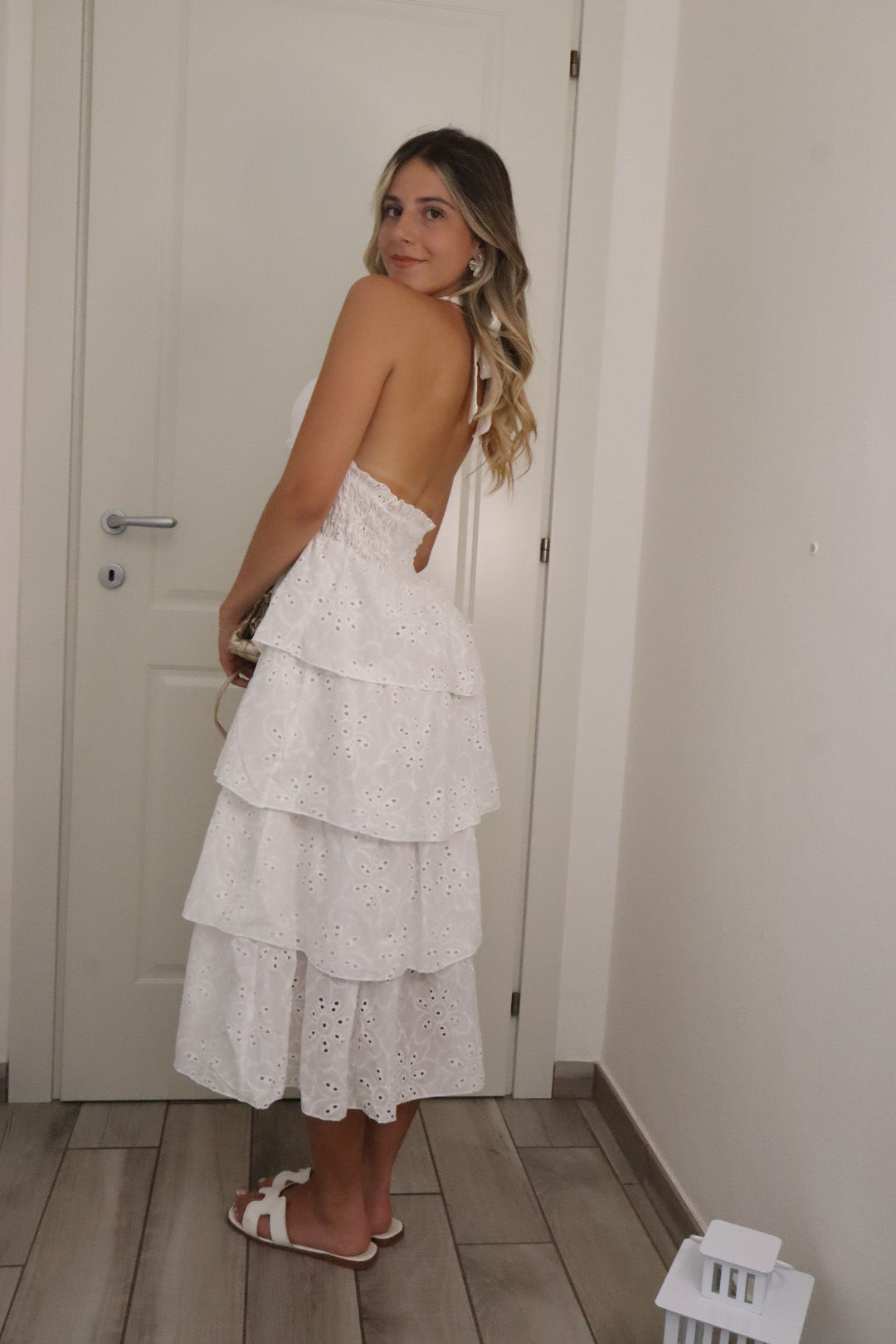 Maxi dress sangallo scollo V 2.0