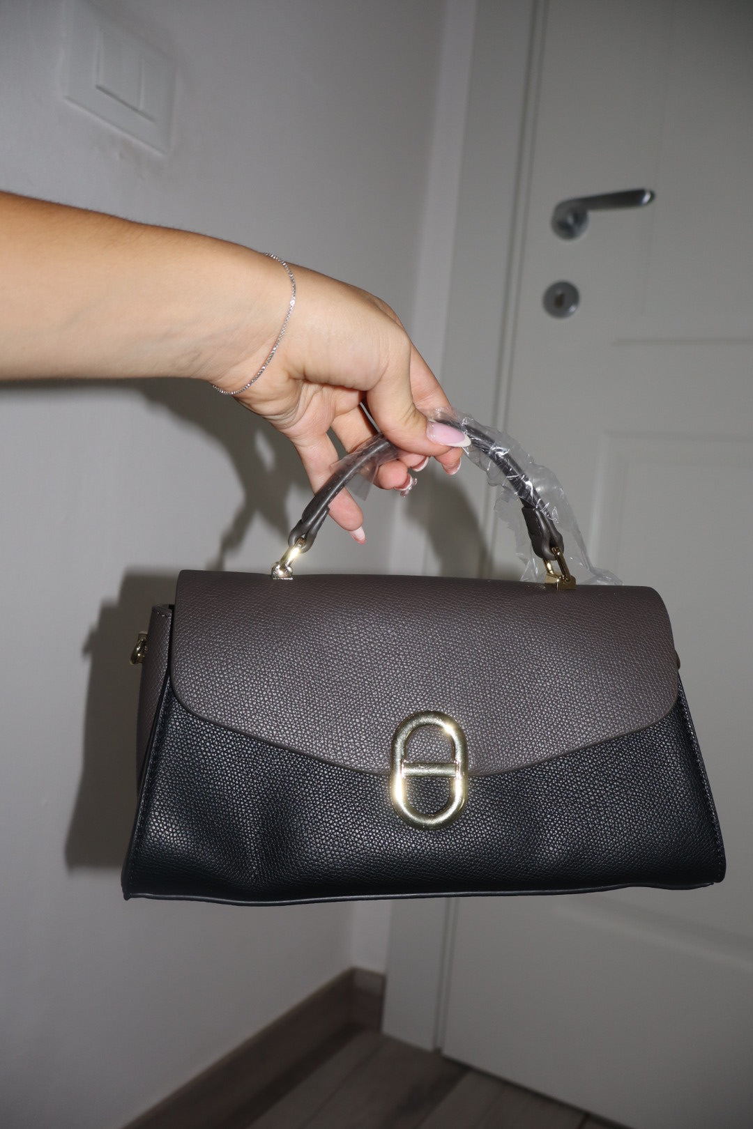 Borsa piccola dubble con tracolla