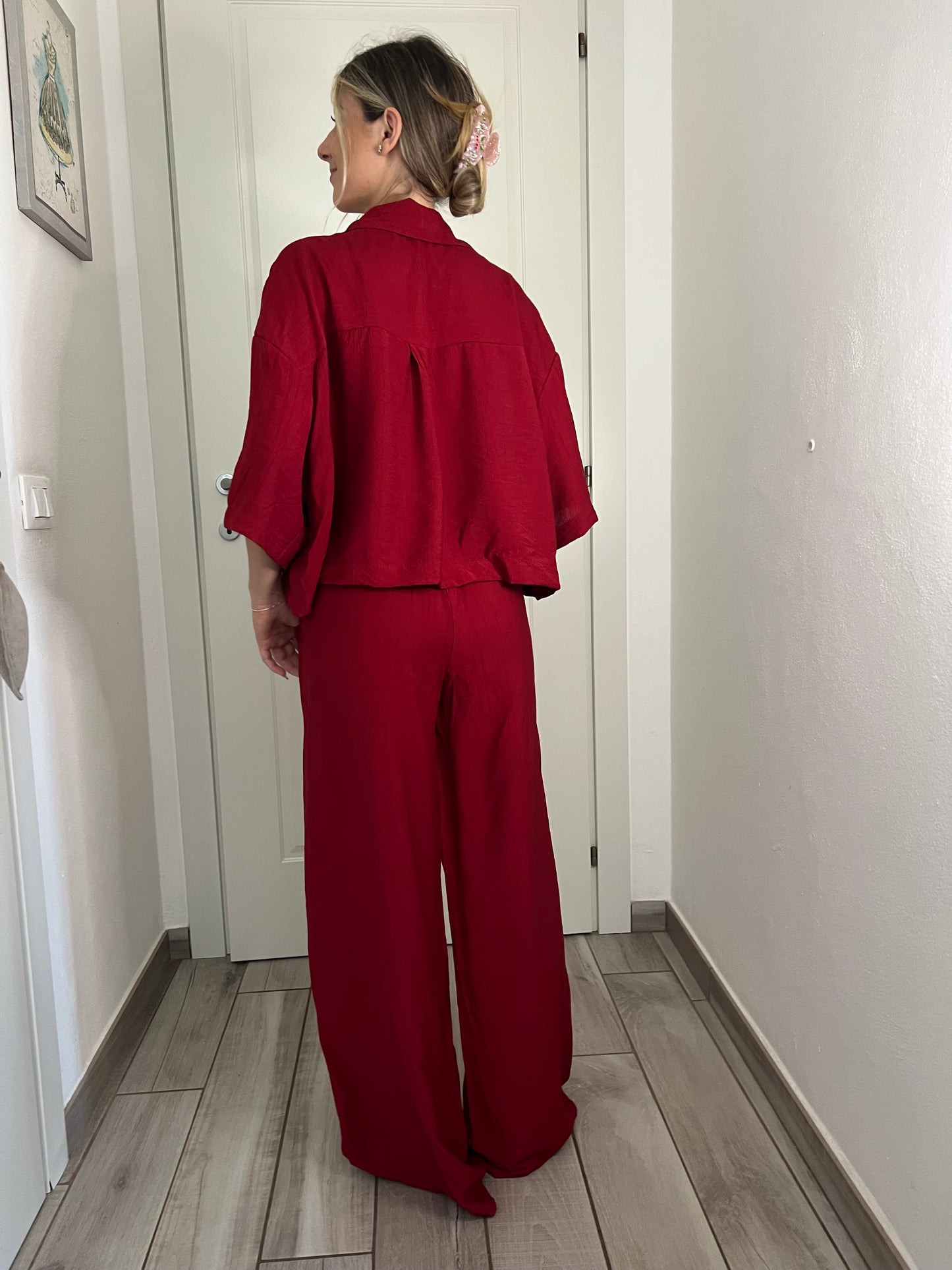 Pantalone simply lungo lino