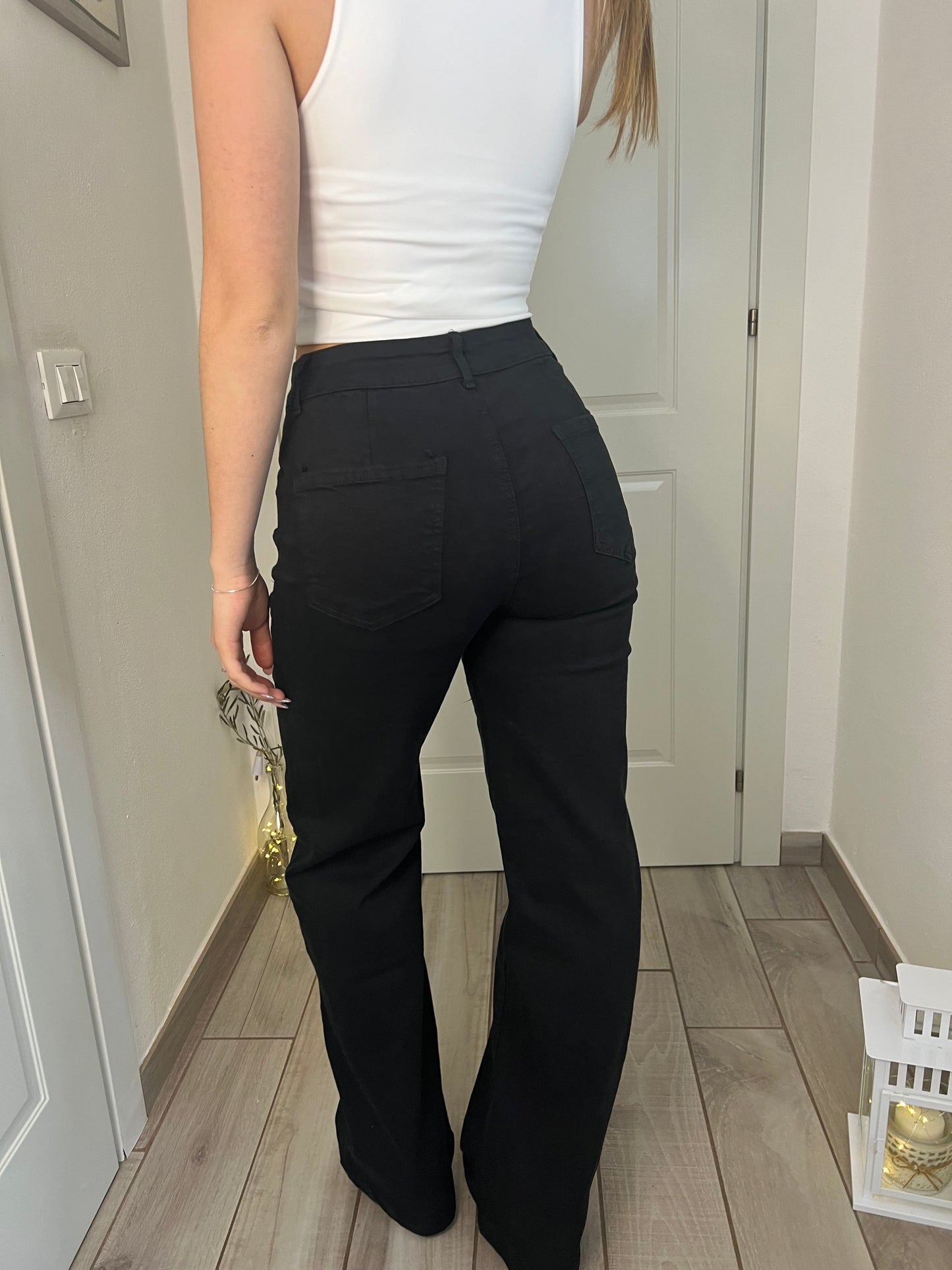 Jeans zampa nero