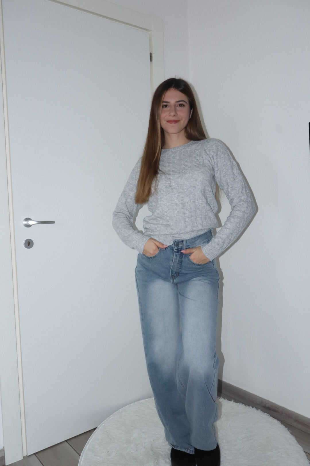 Maglioncino must have lana azzurro,grigio,beige,bianco,cammello