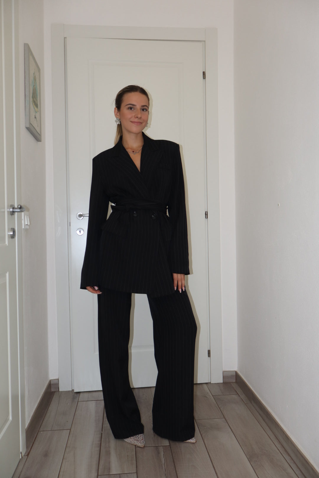Tailleur gessato bordó,nero,grigio,tortora