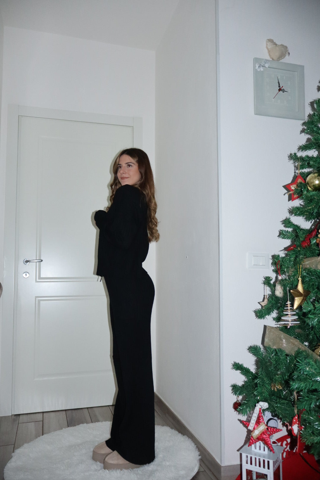 Coordinato caldo Trentino beige,nero,grigio marrone