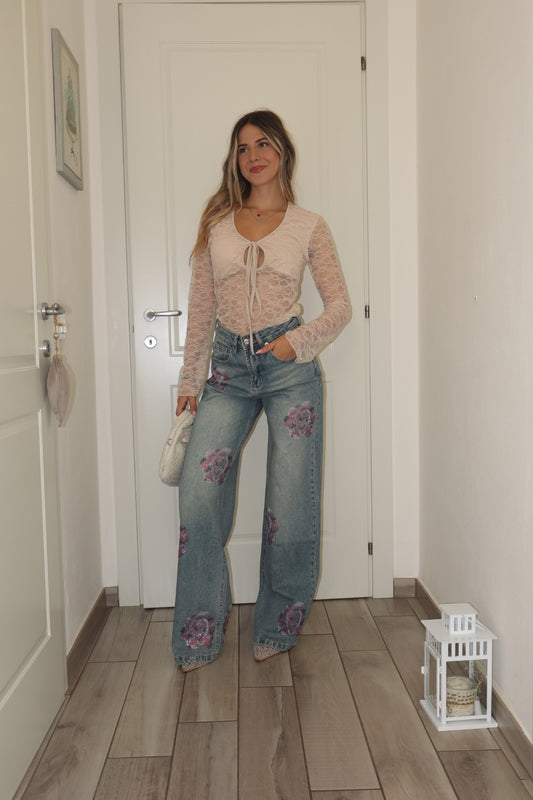 Jeans rosè Shine