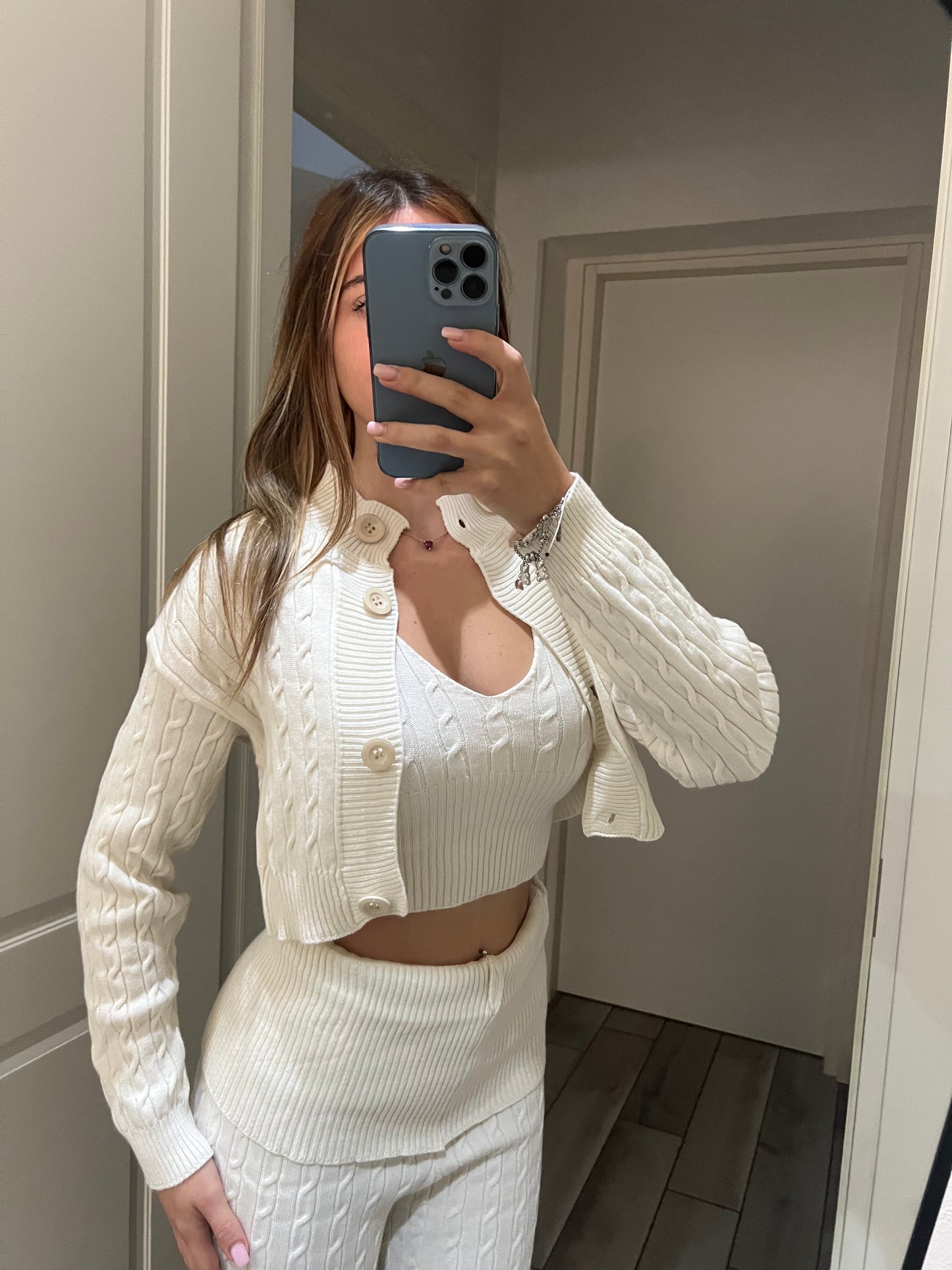 Coordinato america caldo grigio chiaro