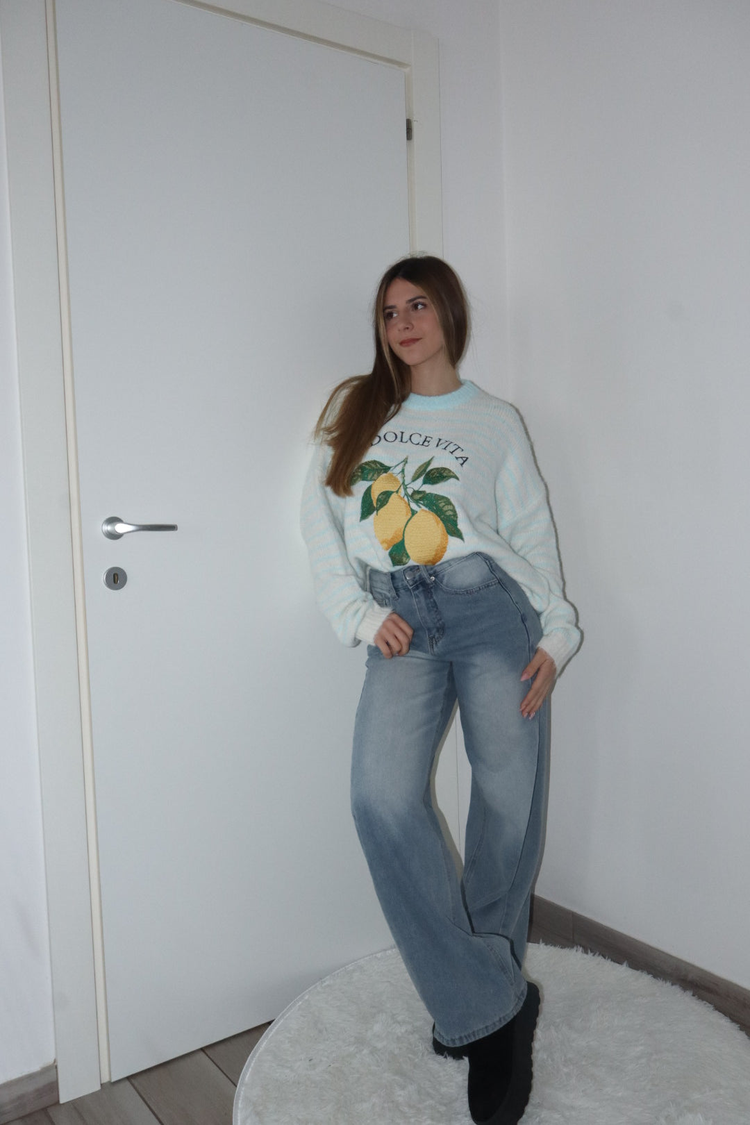 Pull dolcevita con limoni
