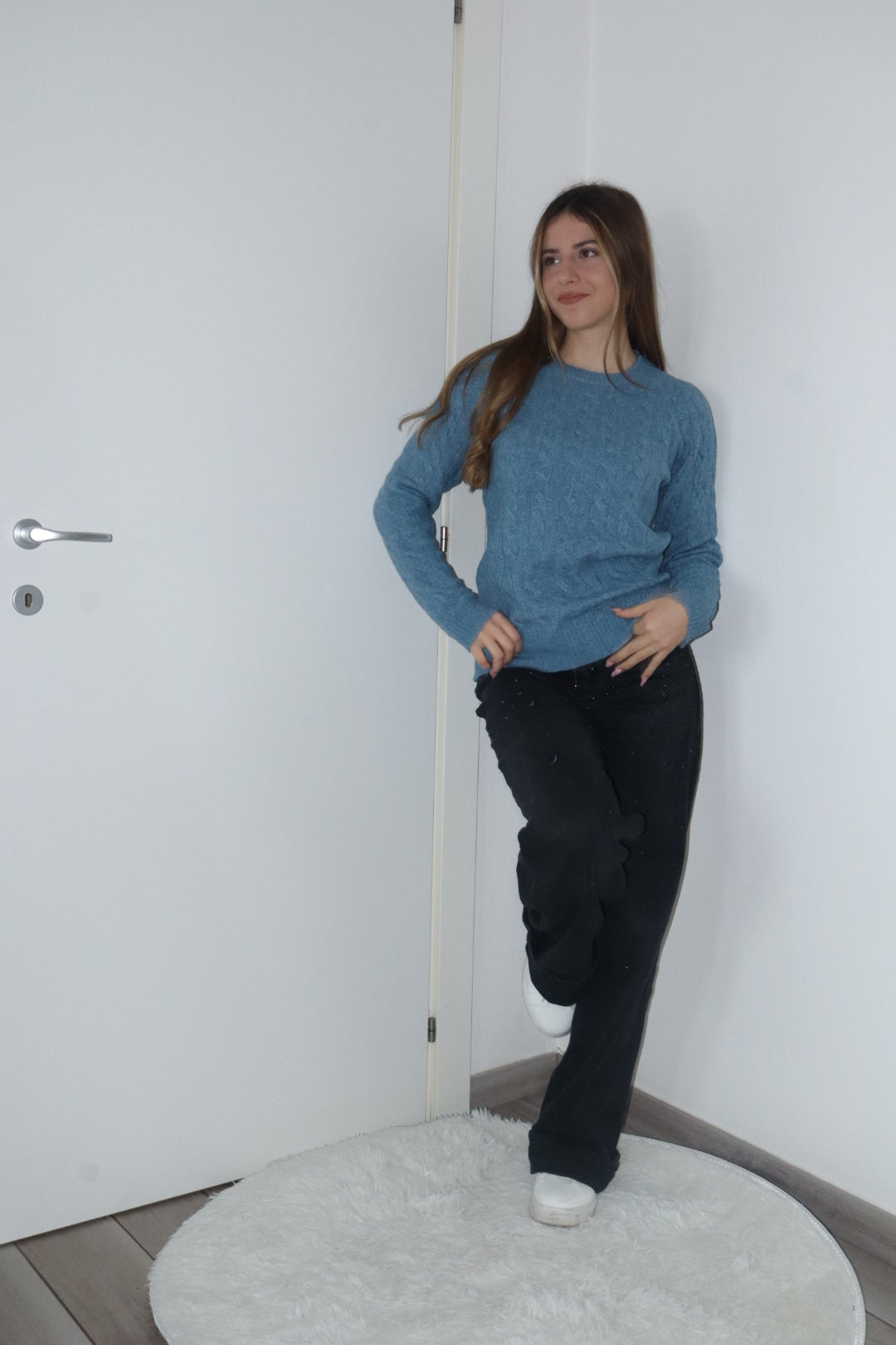 Maglioncino must have lana azzurro,grigio,beige,bianco,cammello