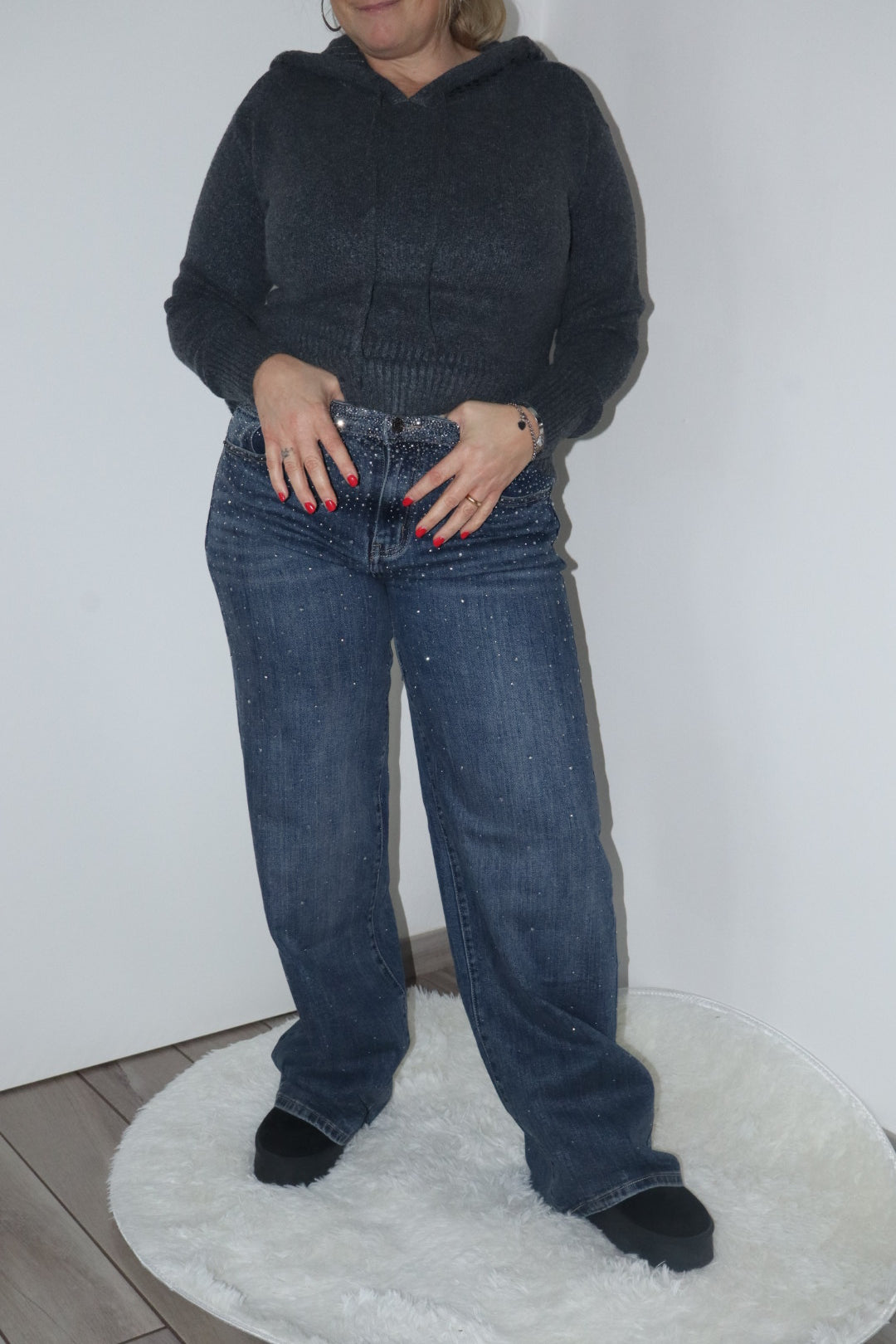 Jeans pioggia Shine blu 44-50