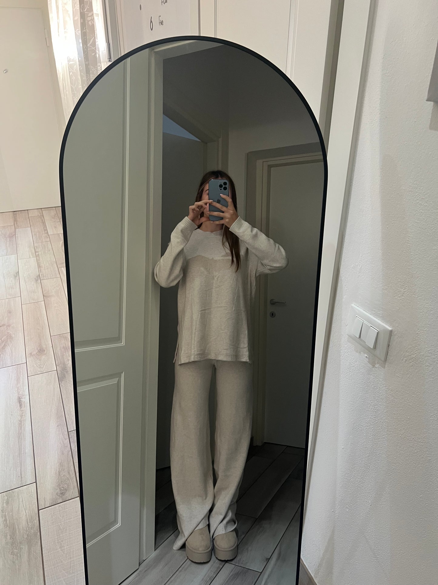 Coordinato caldo cortina beige