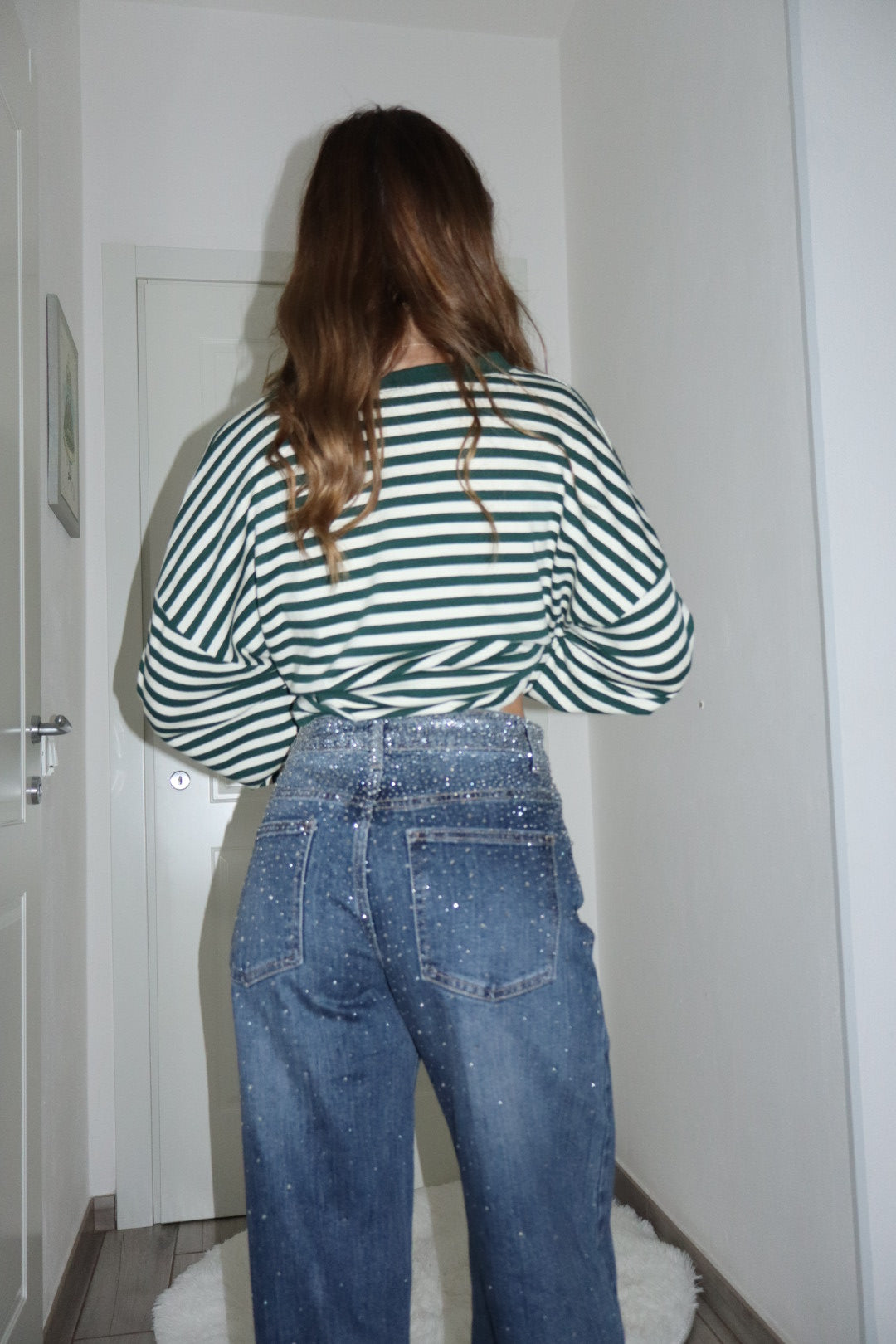 Jeans pioggia Shine blu 44-50