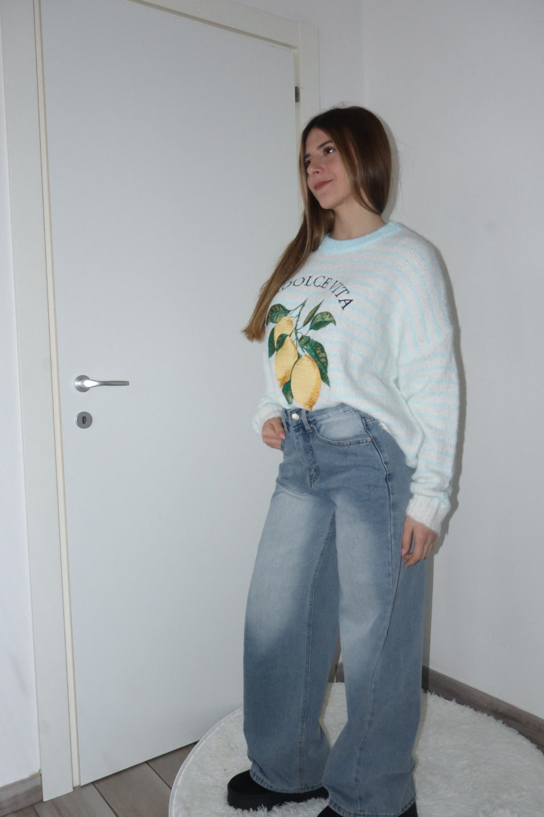 Pull dolcevita con limoni