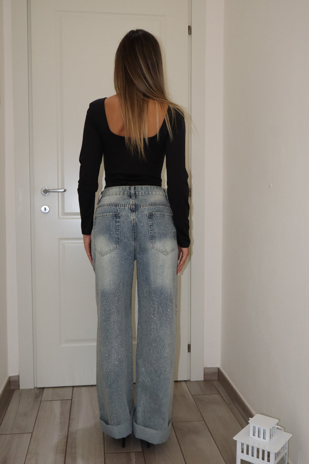 Jeans crystal palazzo