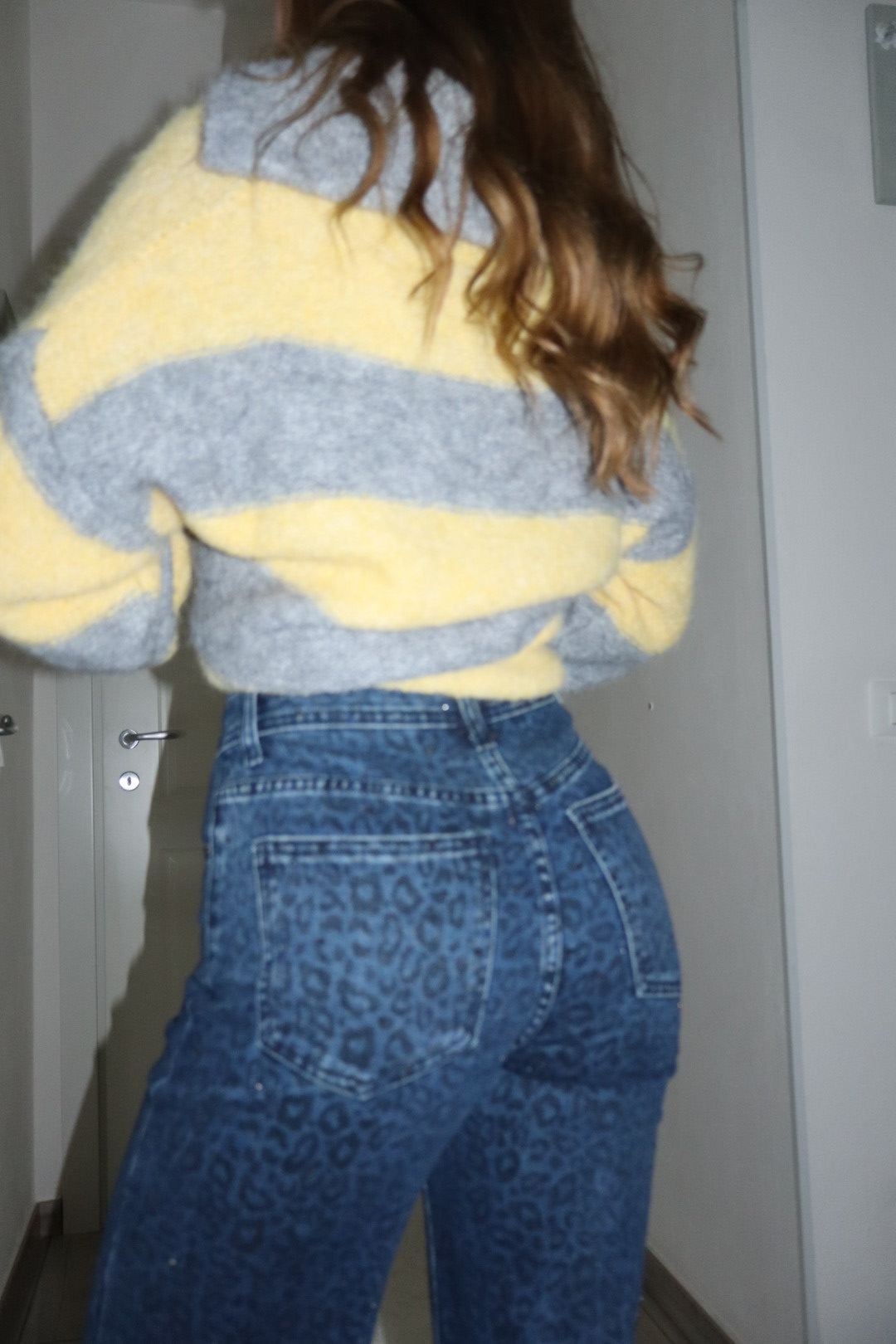 Jeans leopardato Shine push up