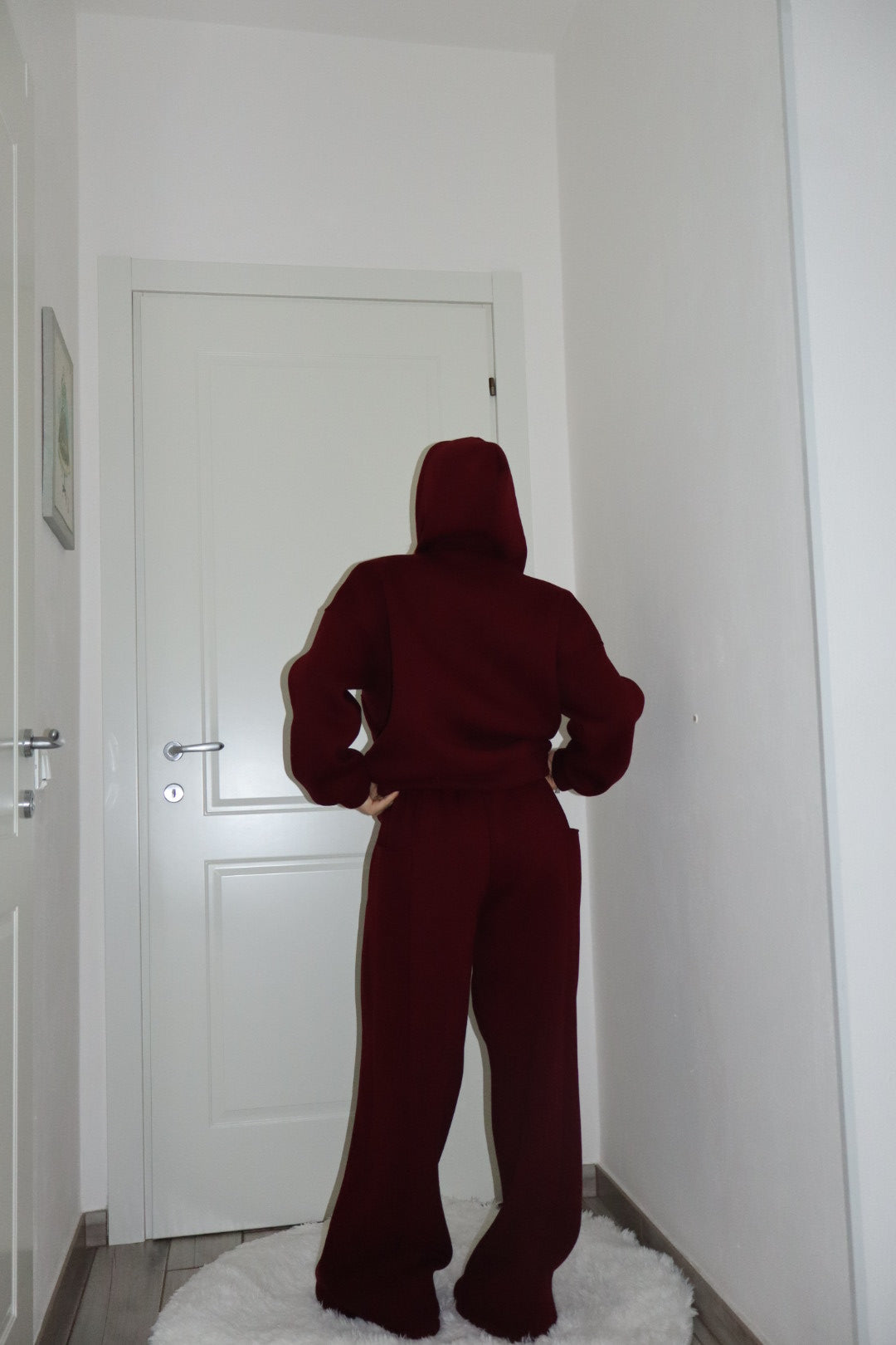 Tuta maxi felpata confort con doppia zip grigio,nero,bordo,marrone