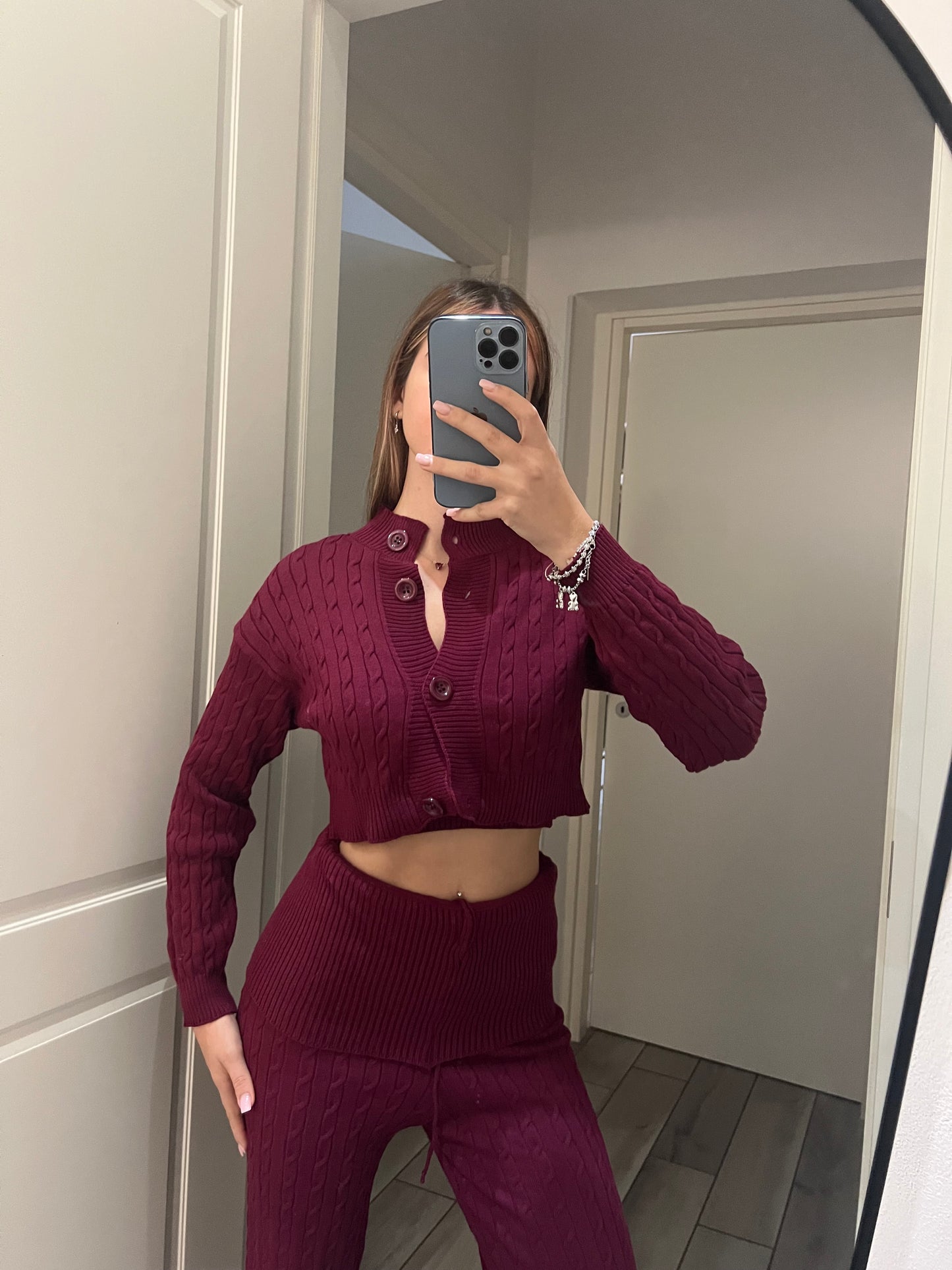 Coordinato america caldo grigio chiaro