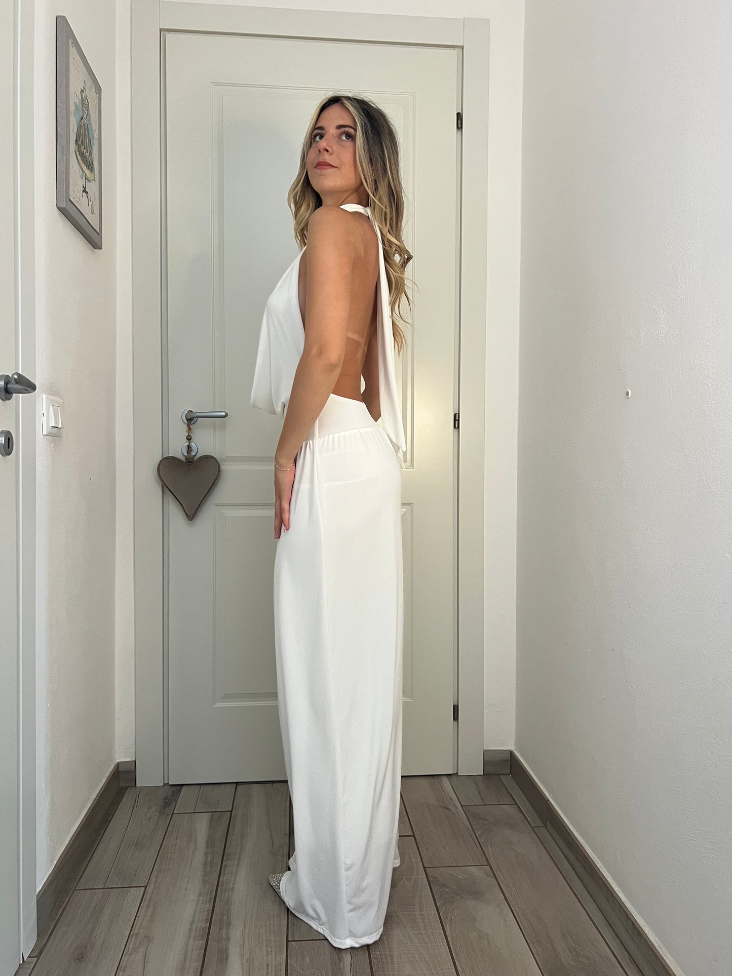 Maxi dress gala white