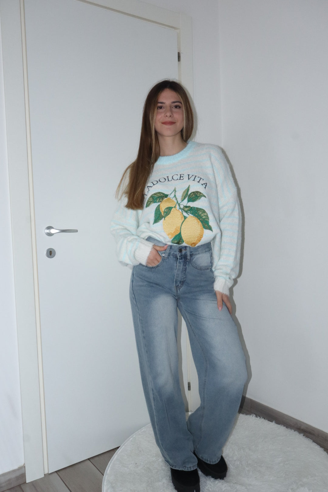 Pull dolcevita con limoni