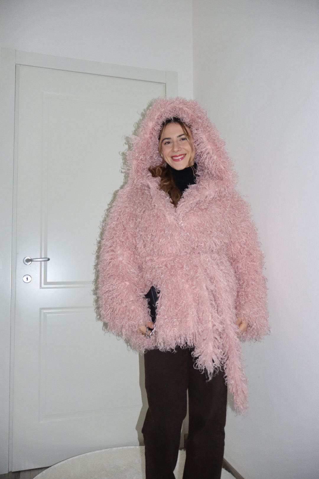 Eco Pelliccia Mongolia “cotton Candy”