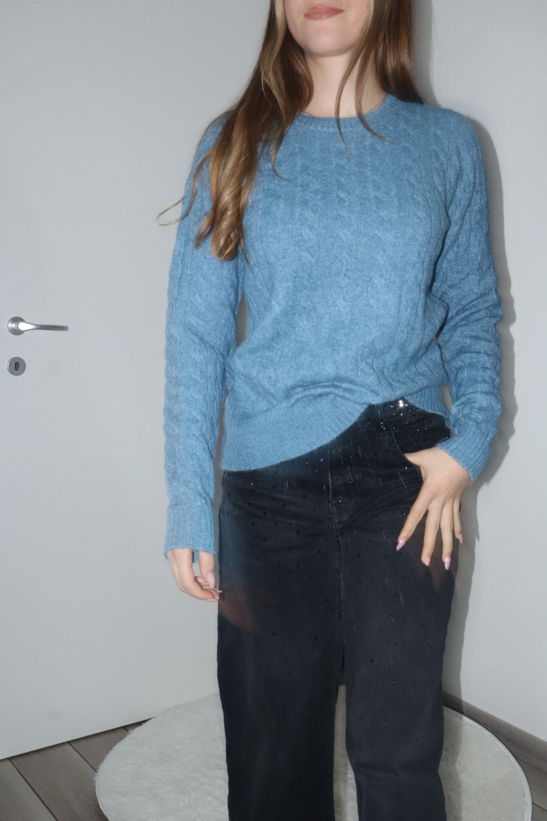 Maglioncino must have lana azzurro,grigio,beige,bianco,cammello